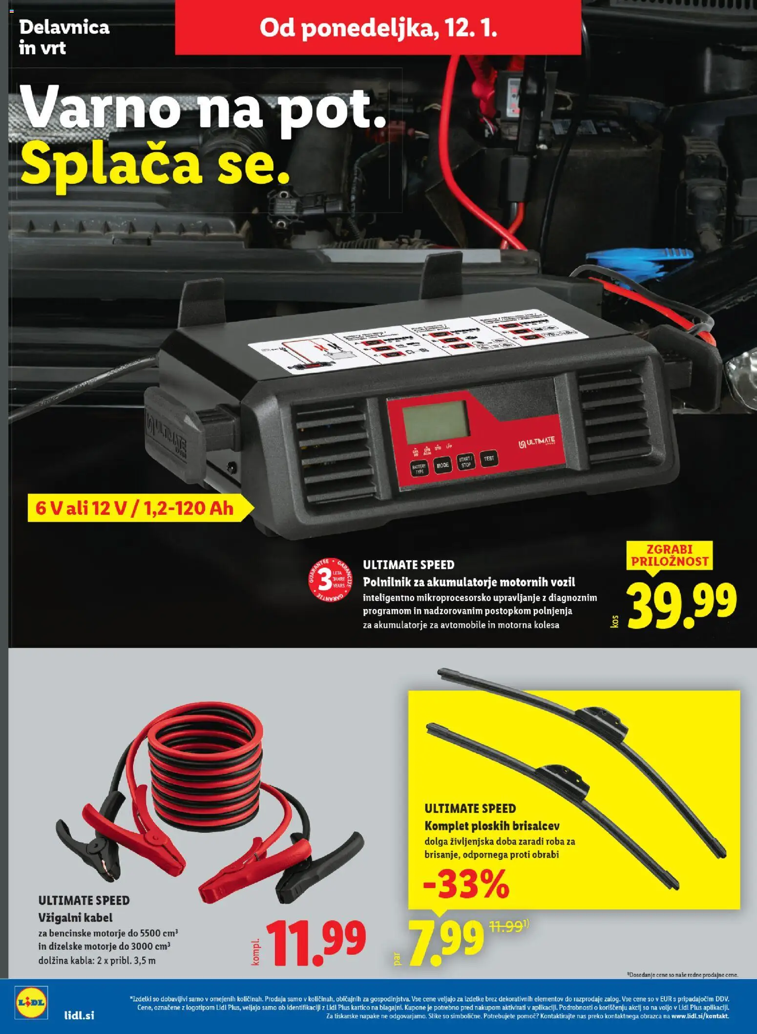Novi Lidl katalog ponudbe – veljaven od 08.01.2026 | Stran: 36 | Izdelki: Kabel, Polnilnik