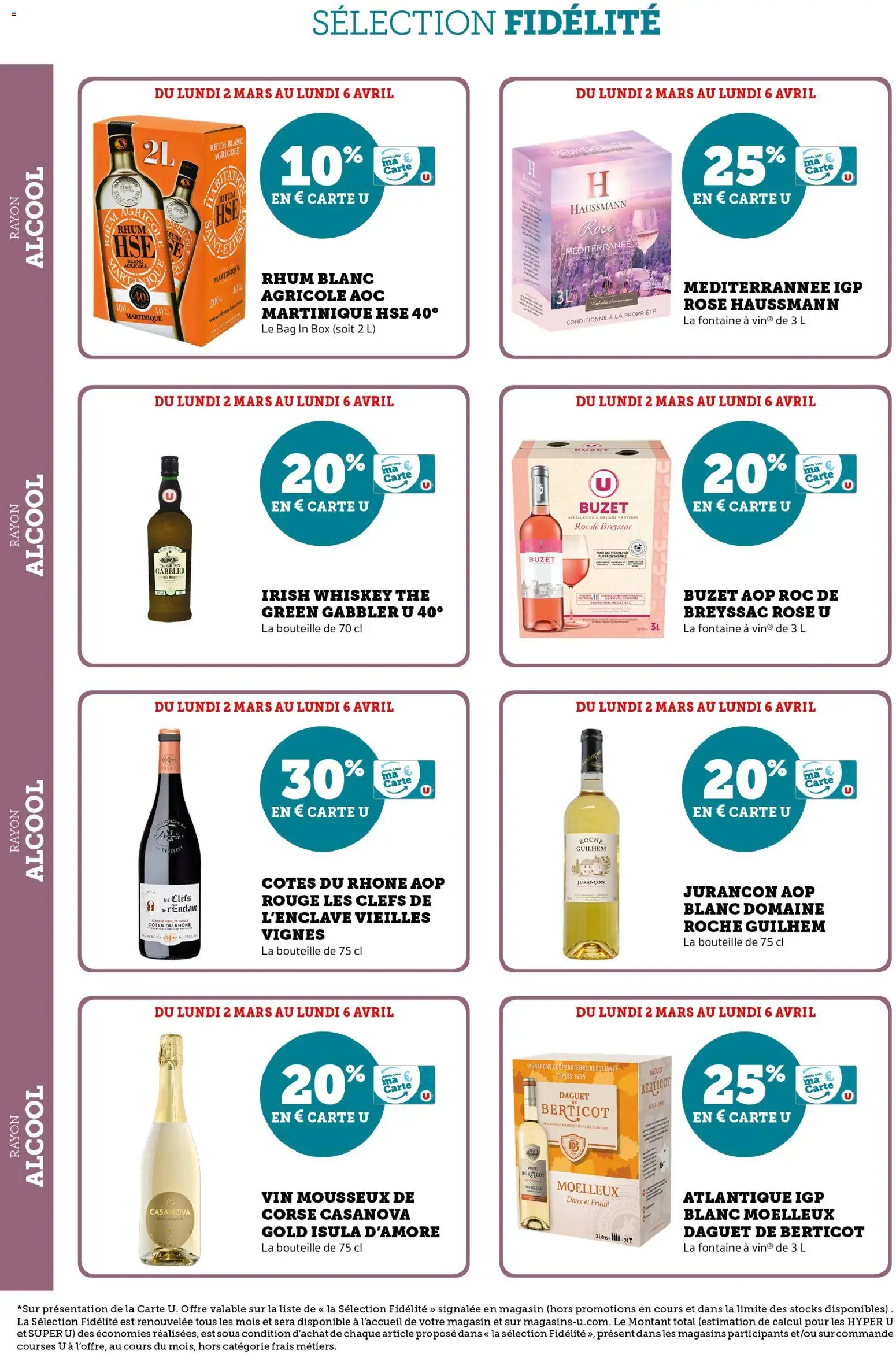 {H1} | Page: 26 | Produits: Alcool, Mousseux, Rhum, Vin