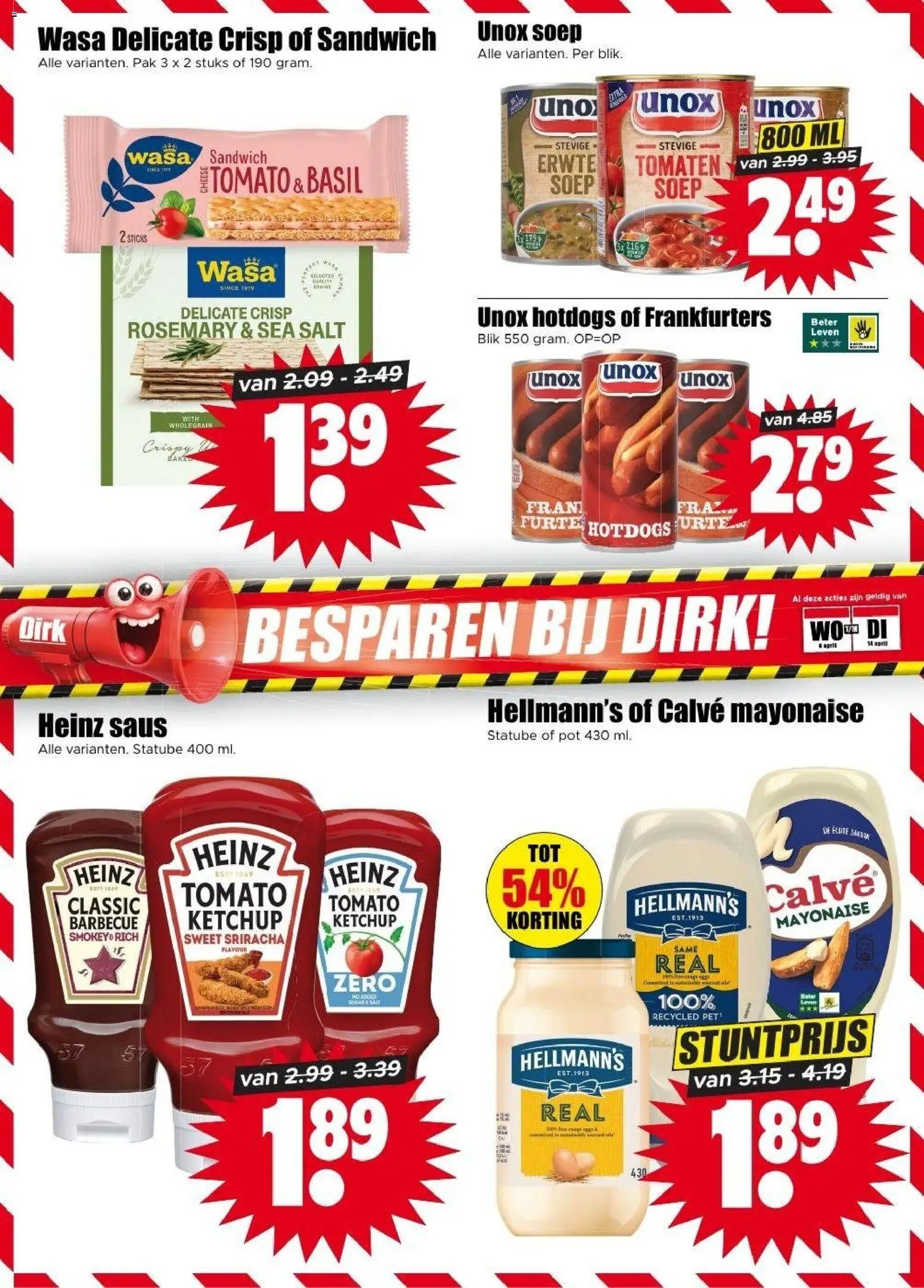 {H1} | Pagina: 19 | Producten: Sandwich, Tomaten, Keksajt, Pot