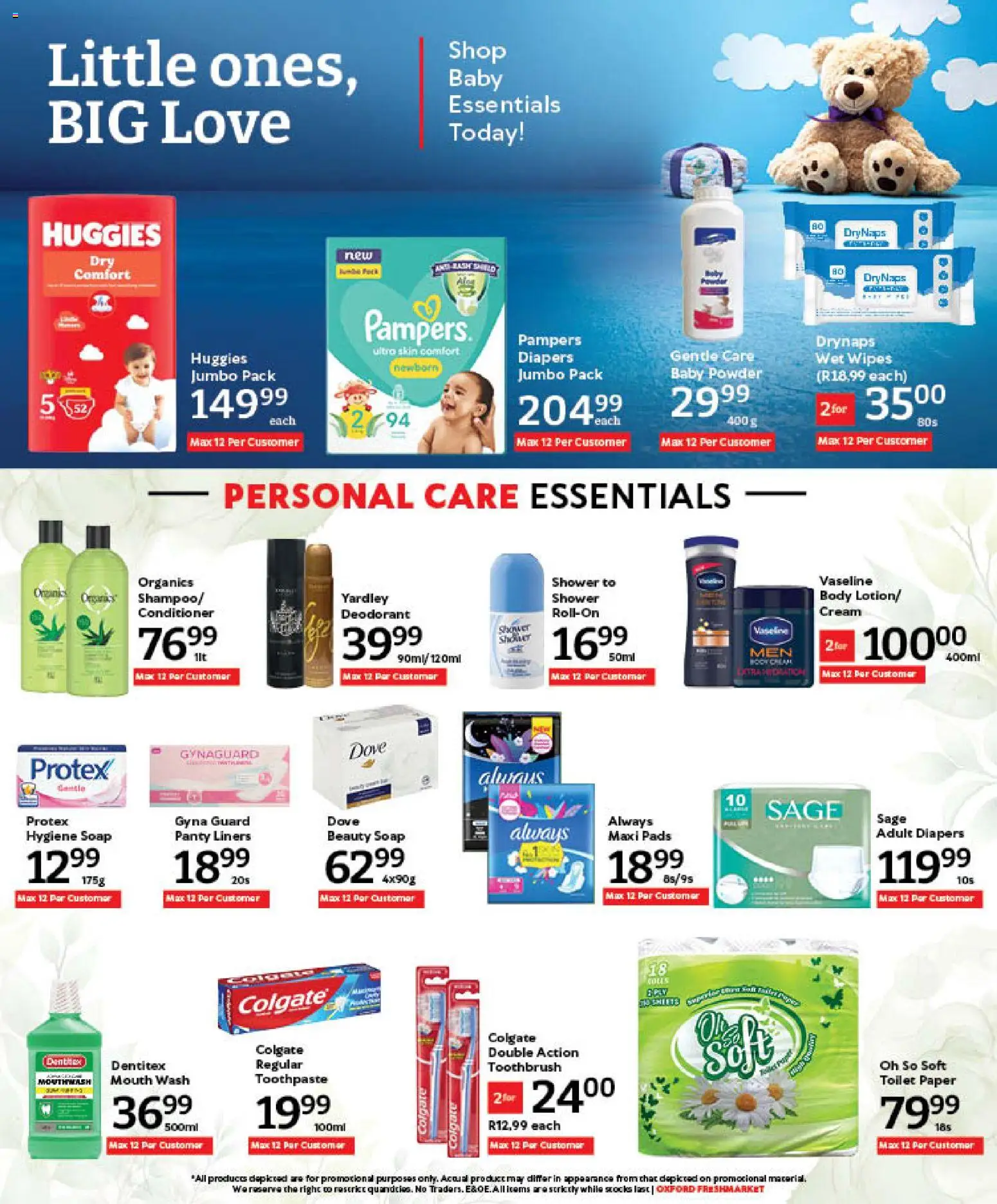 New Oxford Freshmarket catalogue – valid from 18.02.2026 | Page: 14 | Products: Pads, Conditioner, Cream, Toilet paper