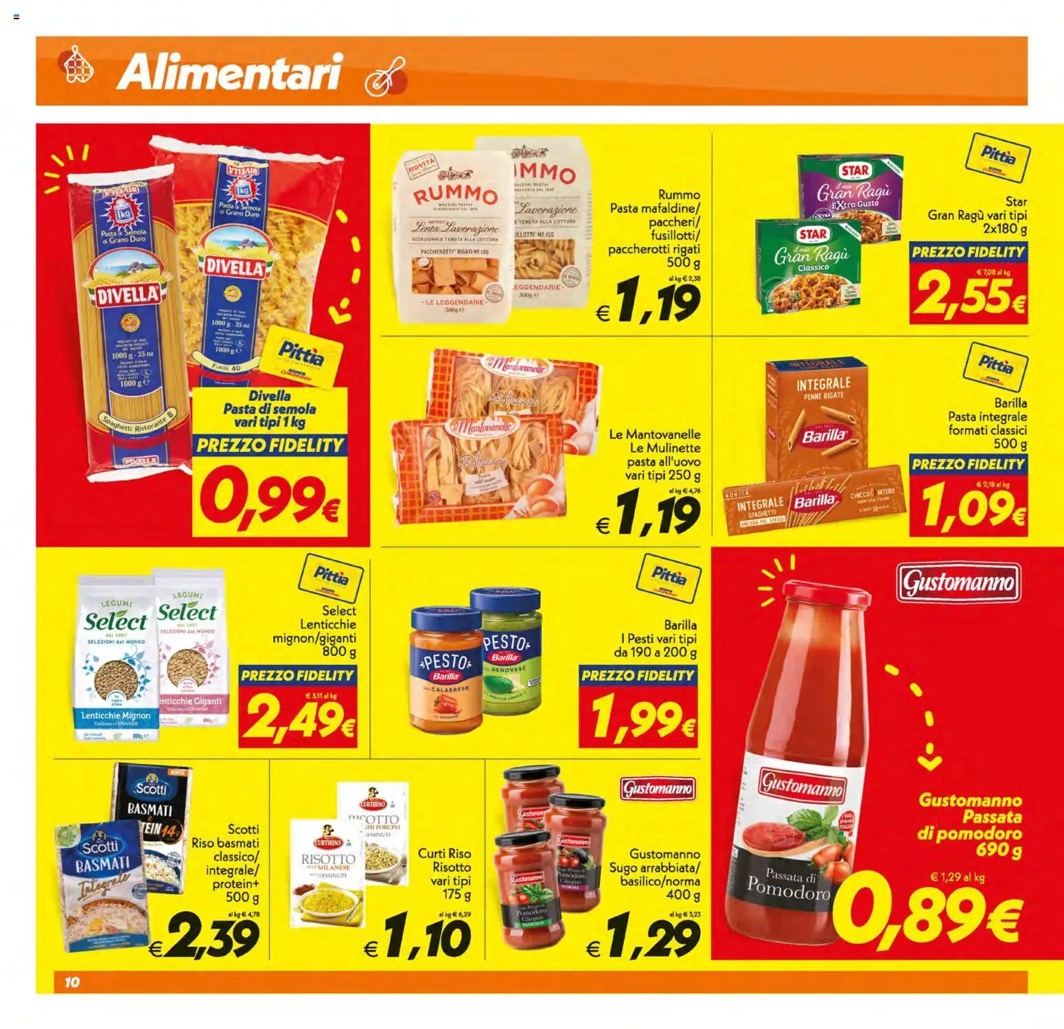 Volantino SuperConveniente del 03.02.2026 | Pagina: 10 | Prodotti: Riso, Pasta, Passata di pomodoro, Ragú
