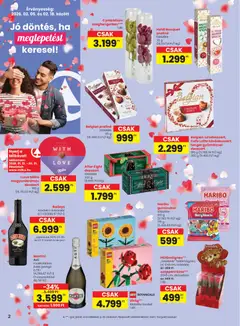 Spar Akciós újság - amely érvényes a következő dátumtól: 05.02.2026 | Oldal: 2 | Termékek: Krémlikőr, Gumicukor, Pezsgő, Virag