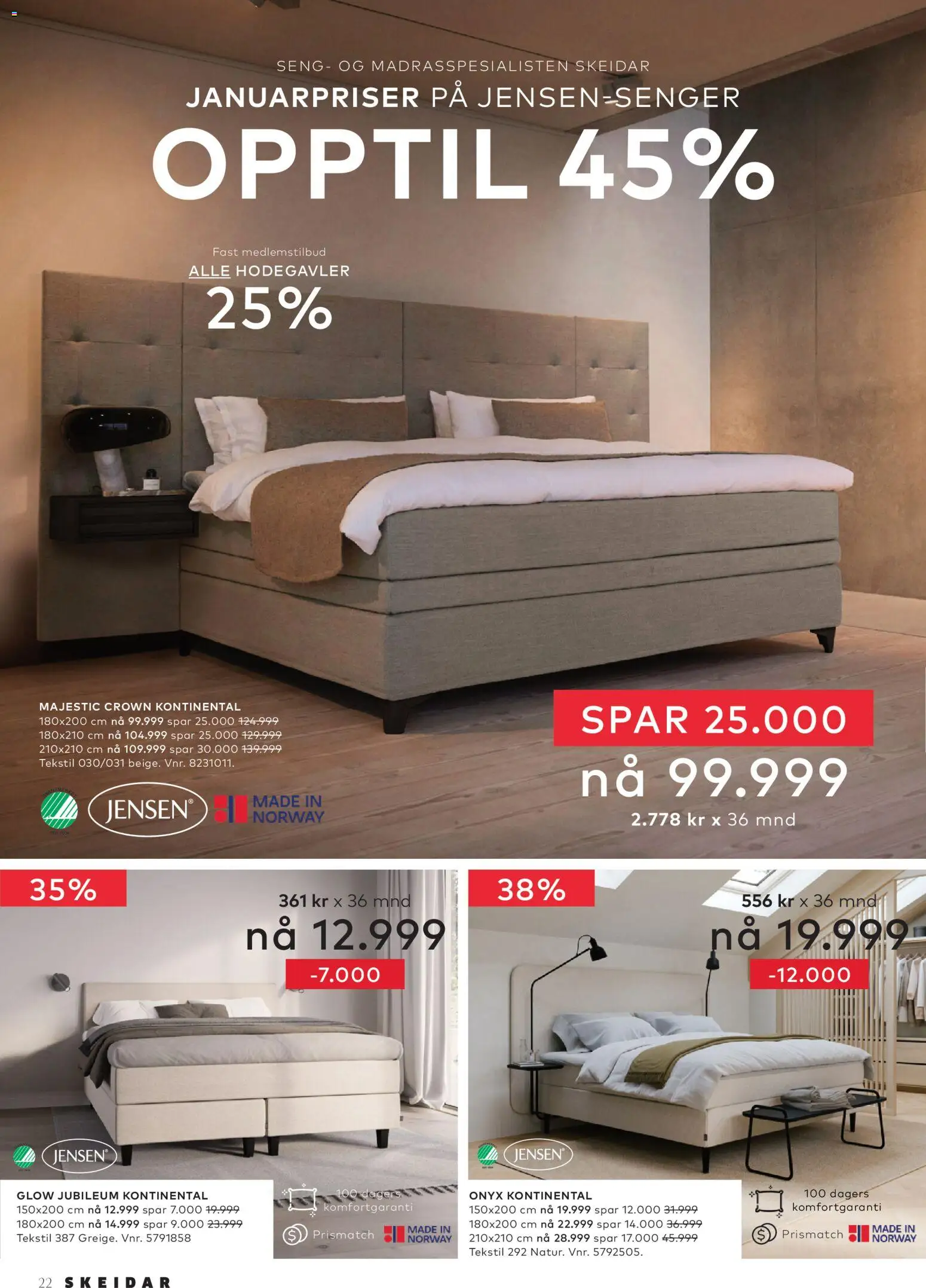 {H1} | Side: 22 | Produkter: Seng