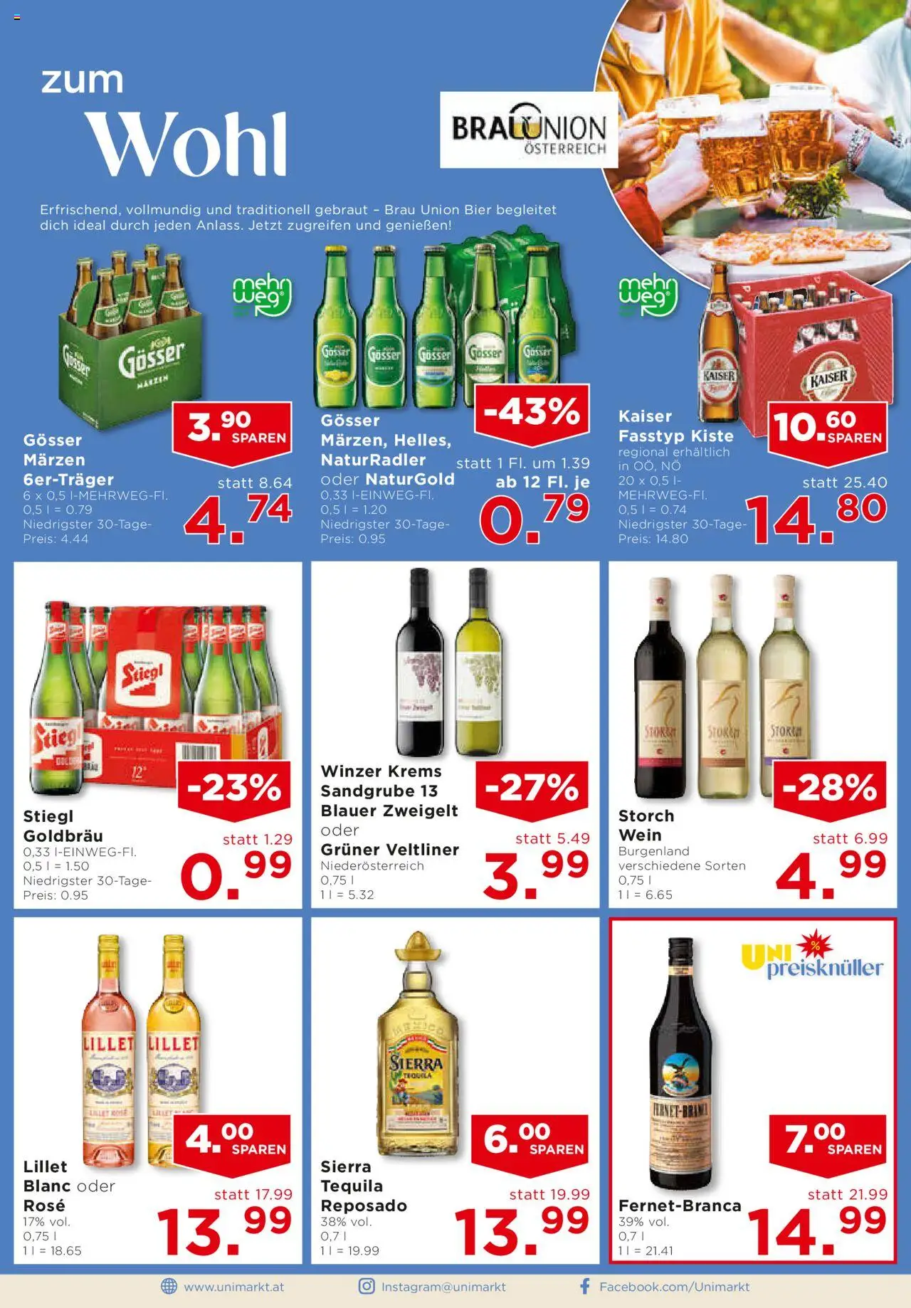 Unimarkt - Broschüre gültig ab 06.08.2025 | Seite: 8 | Produkte: Wein, Bier