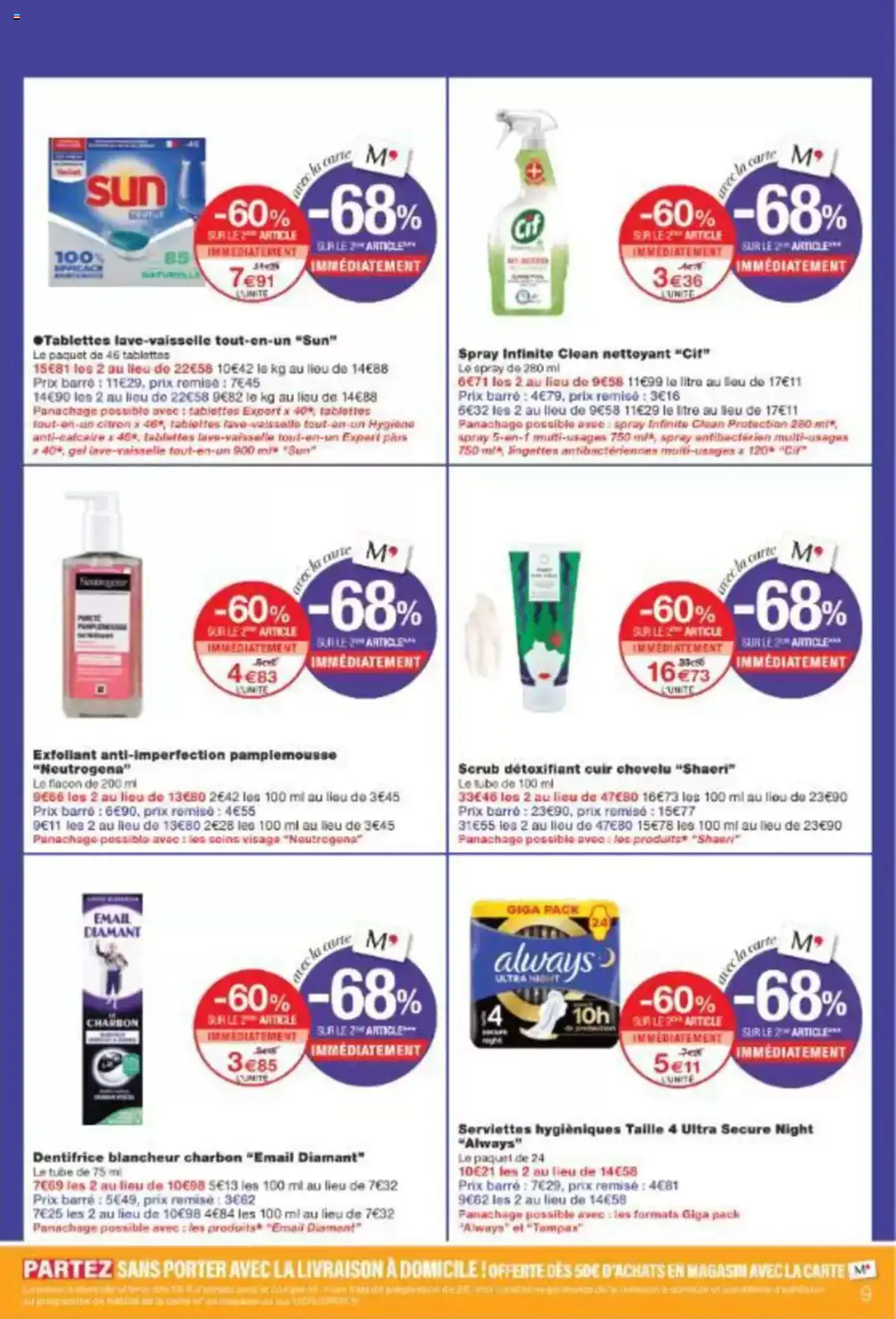  | Page: 9 | Produits: Pamplemousse, Exfoliant, Dentifrice, Tablettes lave-vaisselle