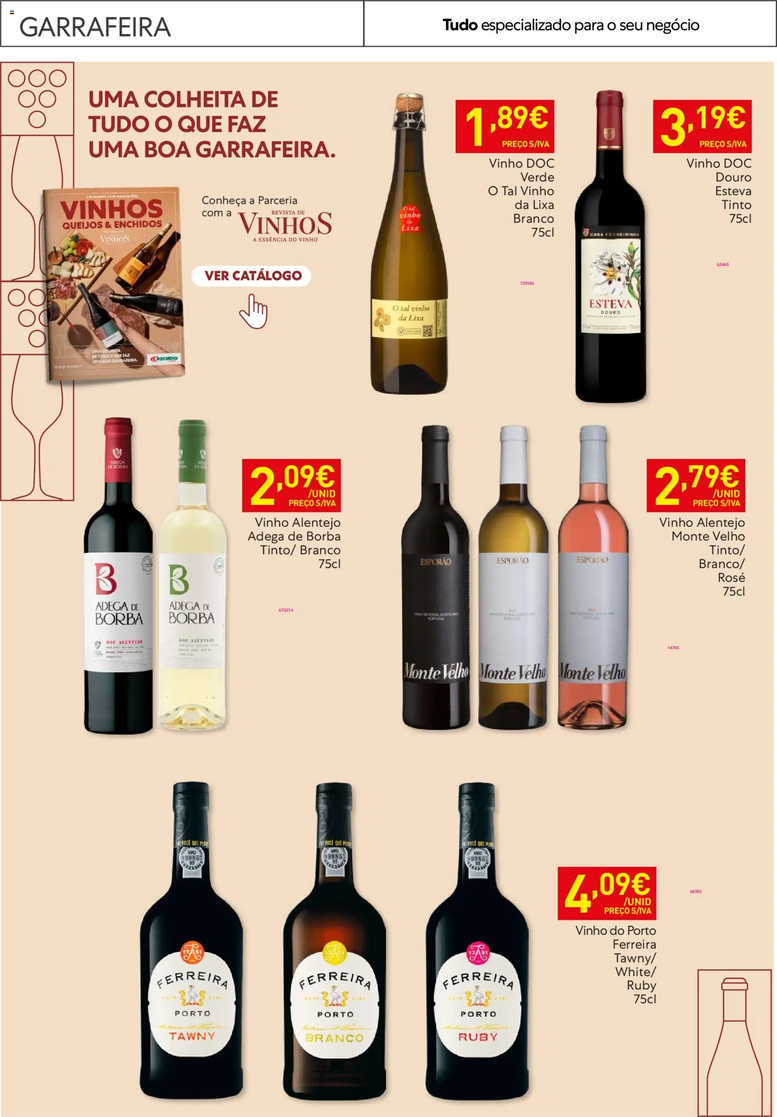 Recheio - Horeca Bons Negócios │ válido de 10.02.2026 | Página: 34 | Produtos: Lixa, Vinho