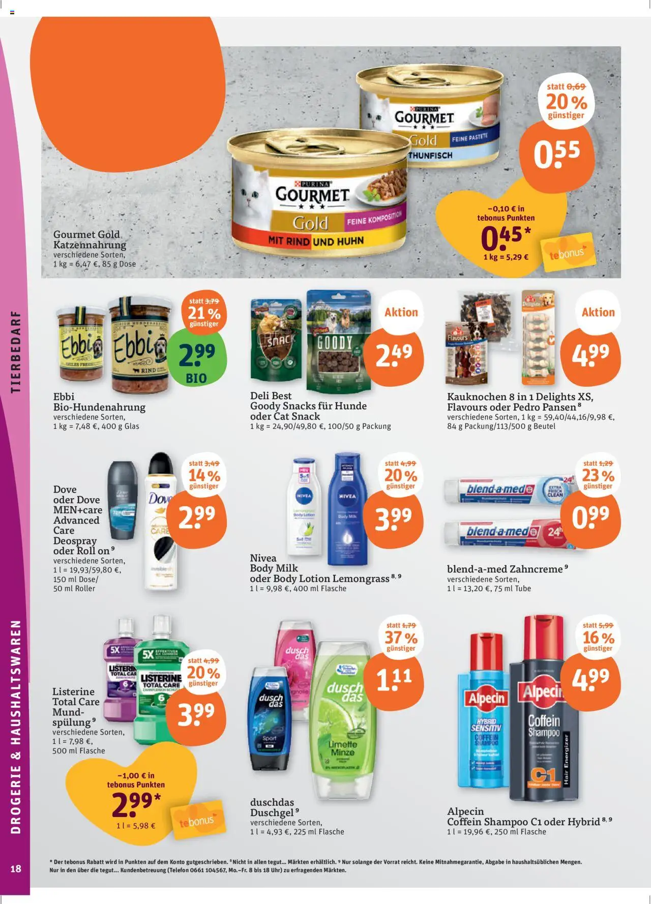 Tegut Prospekt - gültig ab dem 21.08.2025 | Seite: 20 | Produkte: Shampoo, Body Lotion, Limette, Uhr