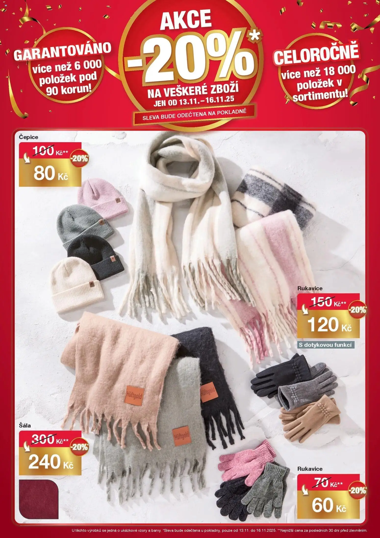 Woolworth leták - Kolín od 13.11.2025 - akční nabídka | Strana: 5 | Produkty: Šála, Čepice, Rukavice