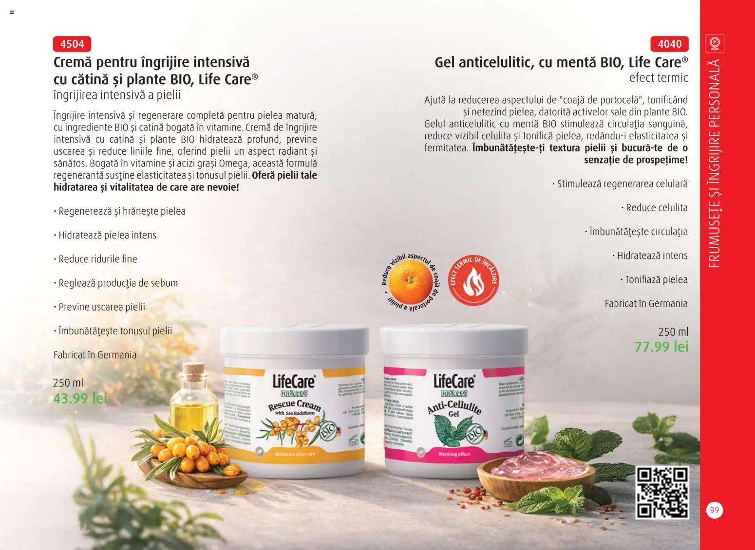 Noul catalog Life Care – valabil de la 01.04.2026 | Pagină: 101 | Produse: Şerit ödül, Cremă