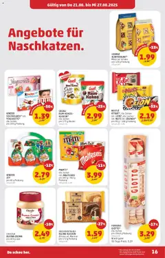 Penny Markt Flugblatt gültig ab 21.08.2025 | Seite: 16 | Produkte: Zitrone, Milch, Schokolade