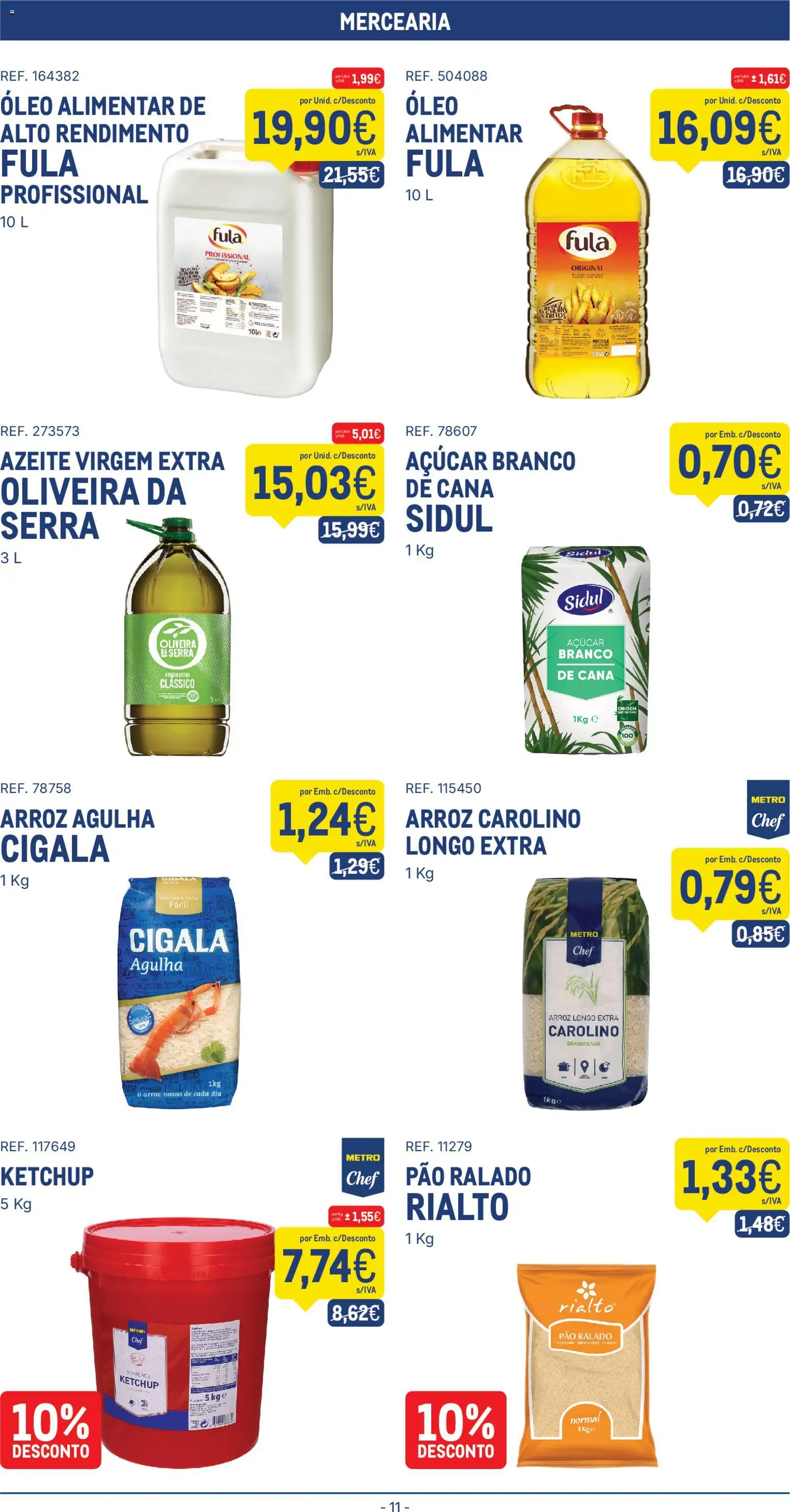 Makro folheto │ válido de 24.03.2026 | Página: 11 | Produtos: Óleo, Pão, Arroz, Açúcar
