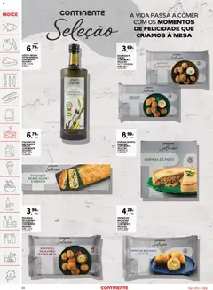 Pré-visualização BOLINHAS DE ALHEIRA E CHOURIÇO CONTINENTE SELEÇÃO, Bolinhas de alheira e chouriço. EMB.: 300 G válido de 24.03.2026 | Página: 24