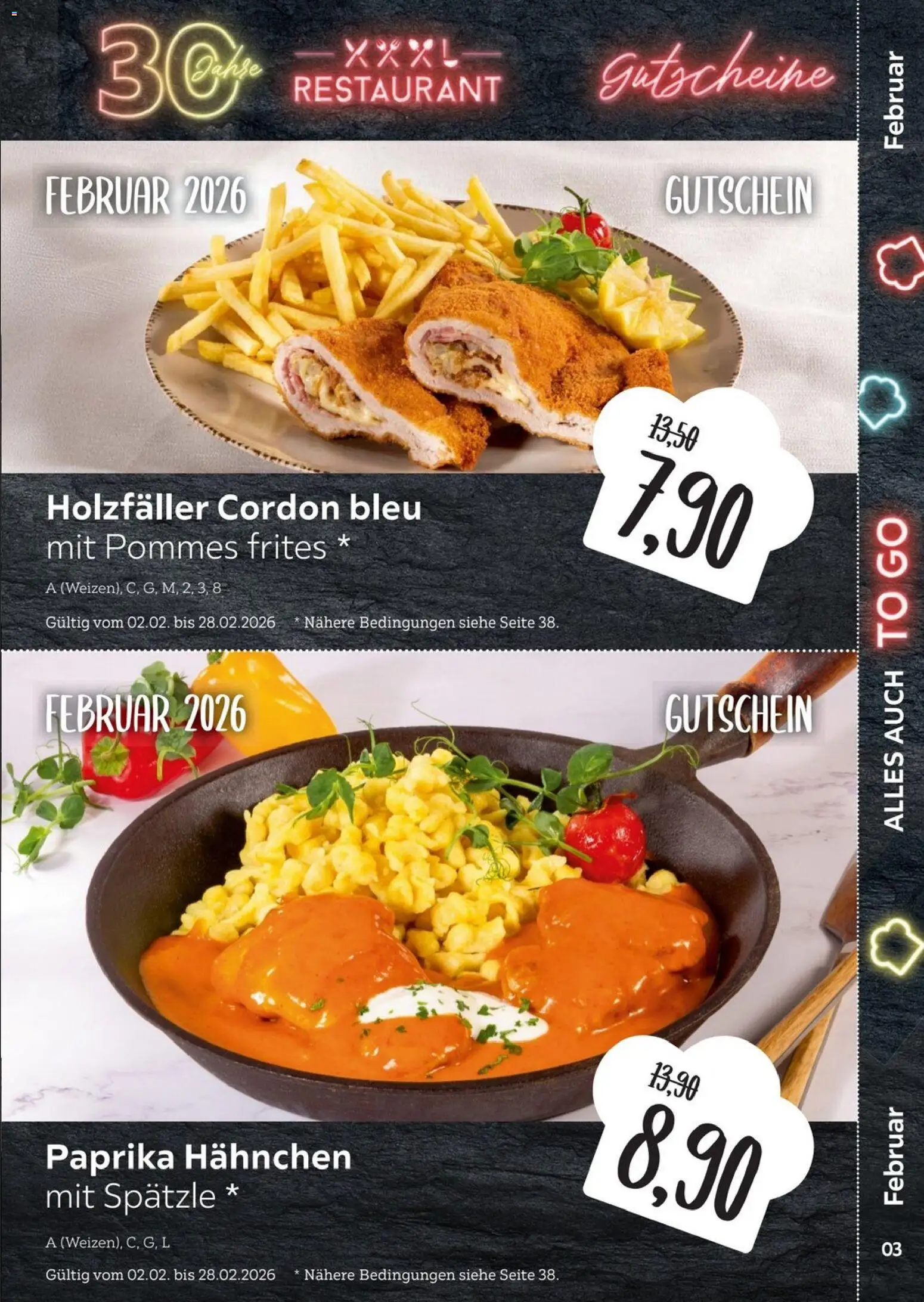 XXXL Lutz Restaurantgutscheine – gültig ab 01.02.2026 | Seite: 3 | Produkte: Hahnchen, Pommes, Pommes frites, Paprika
