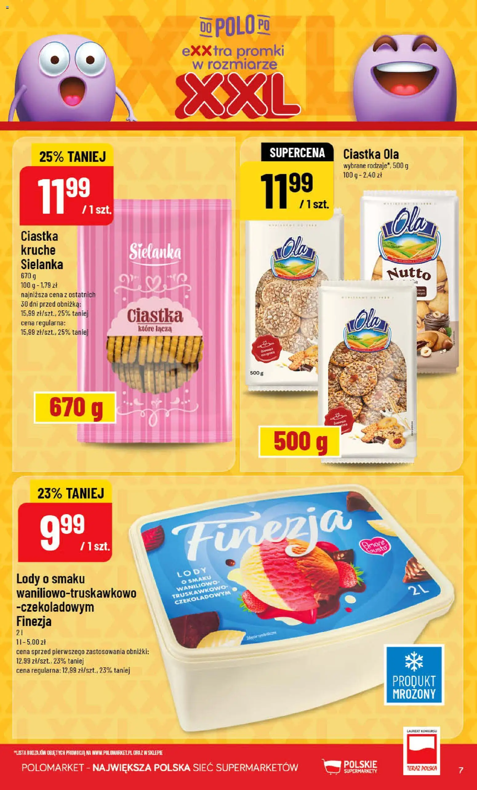 POLOmarket gazetka od 08.04.2026 | Strona: 7 | Produkty: Ciastka kruche, Ciastka, Lody