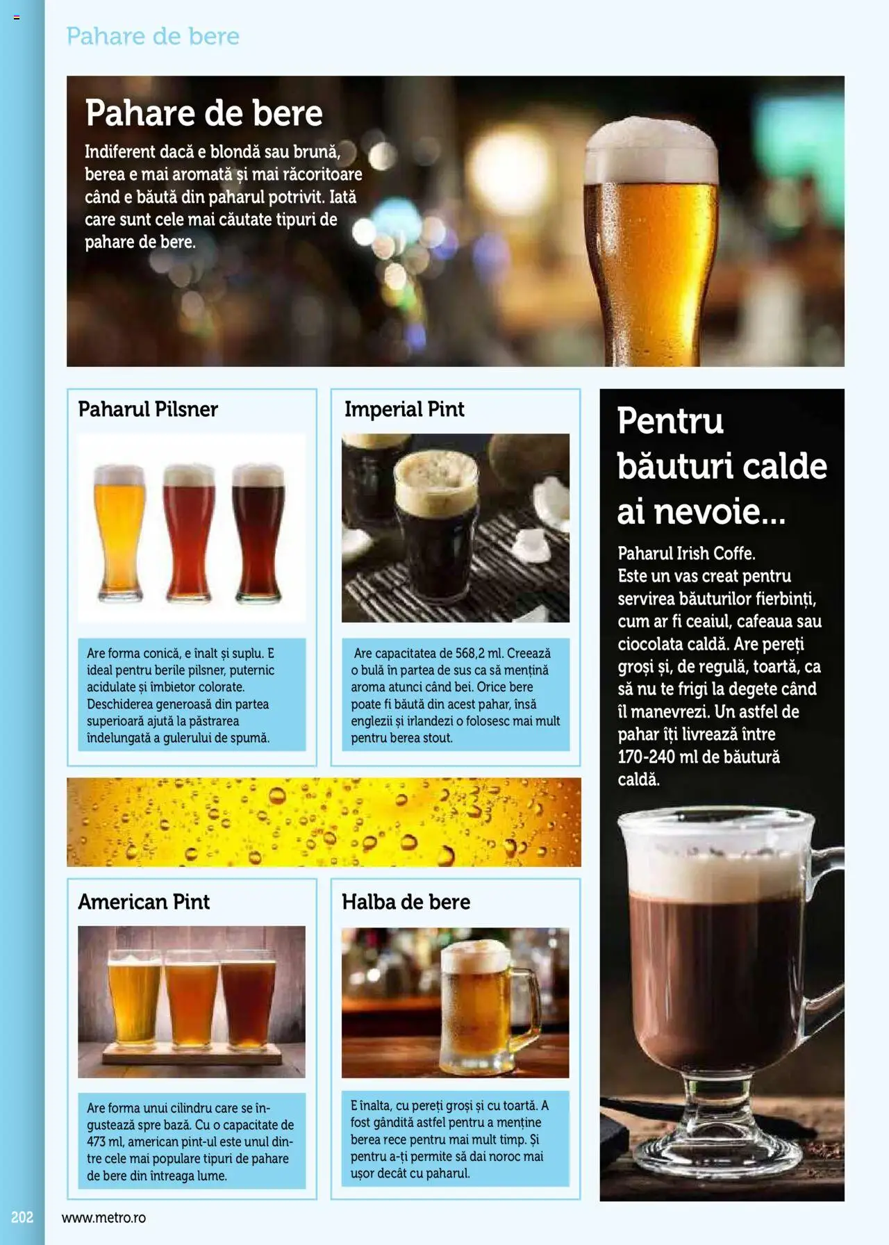 Noul catalog Metro – valabil de la 17.09.2025 | Pagină: 202 | Produse: Pahare, Ciocolată, Bere
