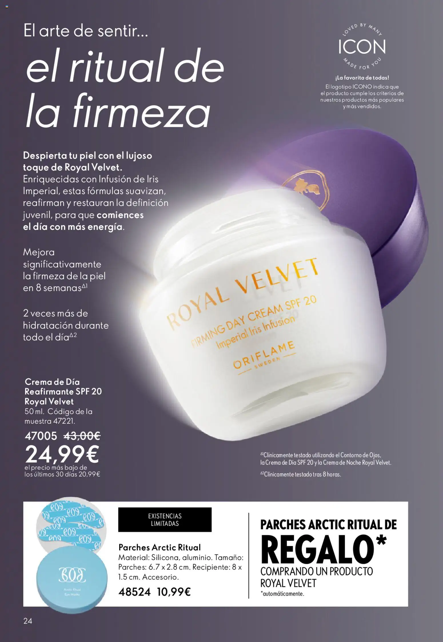 Oriflame - Catálogo Campaña 6 │ válido desde el 22.04.2026 | Página: 24 | Productos: Crema, Crema de día, Crema de noche