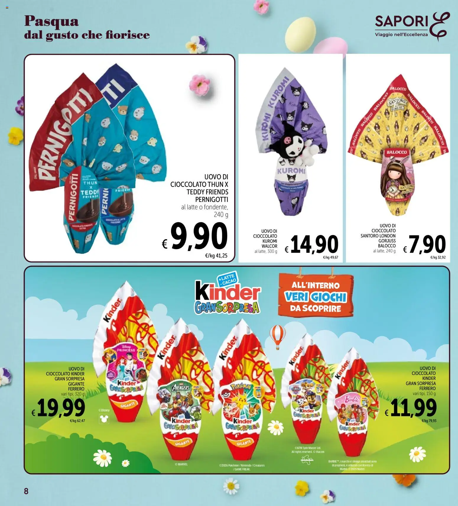 Volantino Spazio Conad del 25.03.2026 | Pagina: 8 | Prodotti: Cioccolato, Latte, Cacao