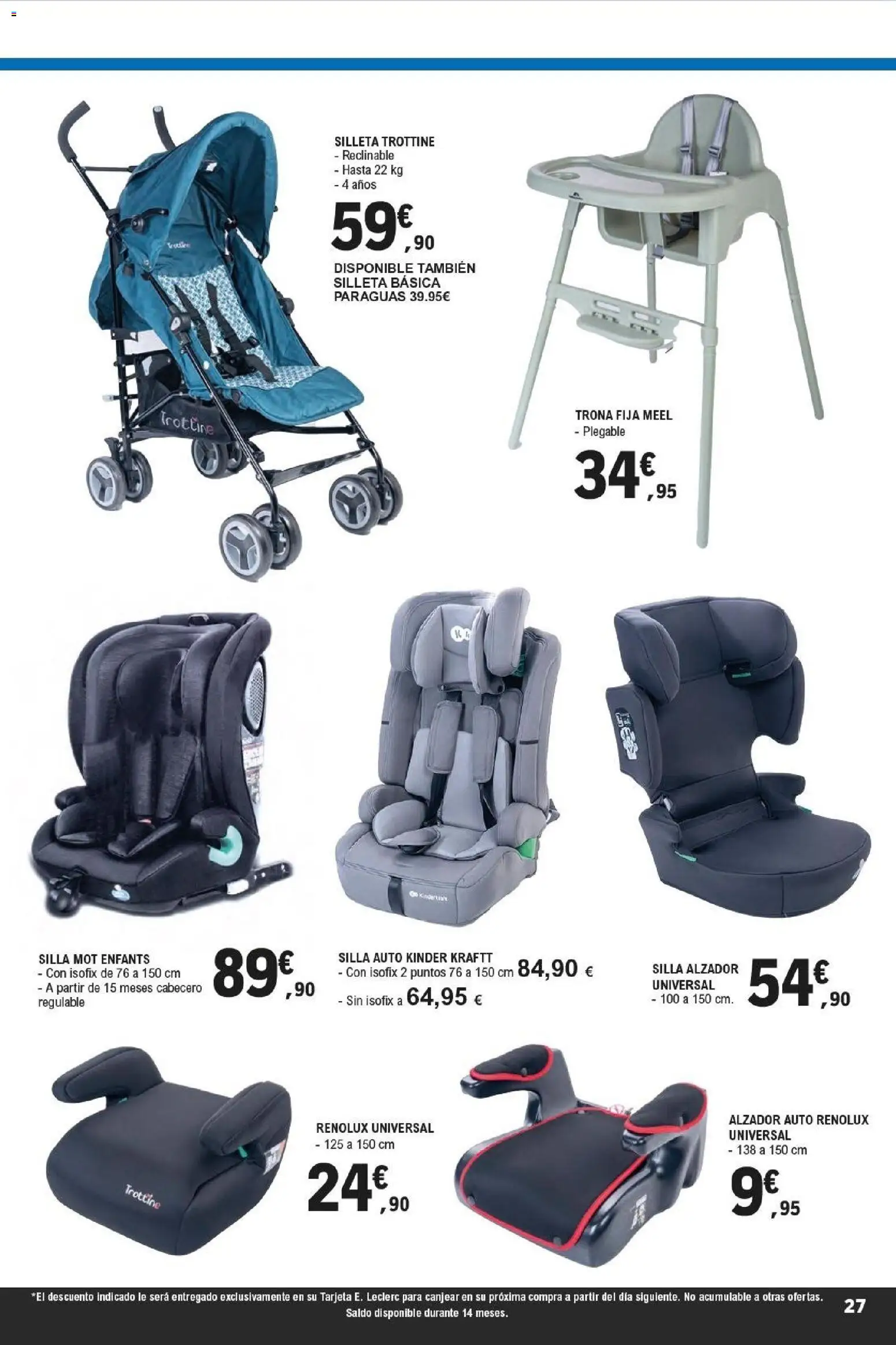 E.Leclerc folleto Super ofertas │ válido desde el 01.04.2026 | Página: 27 | Productos: Silla
