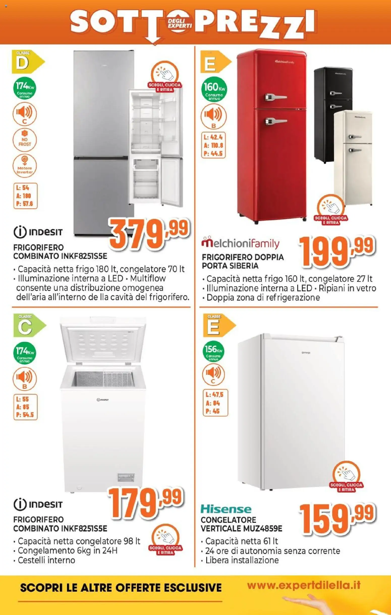 Volantino Expert del 26.02.2026 | Pagina: 19 | Prodotti: Frigorifero, Congelatore