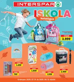 Interspar Iskola katalógus - amely érvényes a következő dátumtól: 31.07.2025