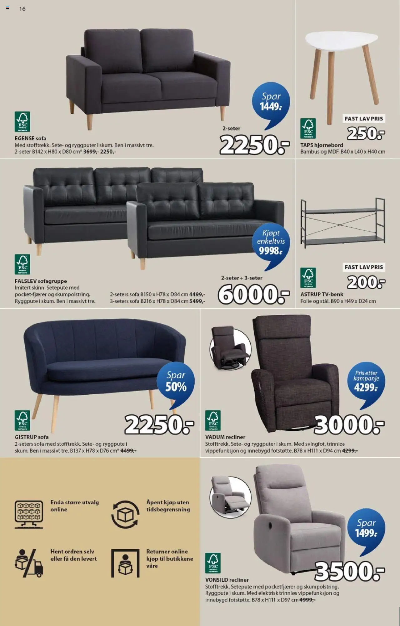 {H1} | Side: 16 | Produkter: Gown, Sofa