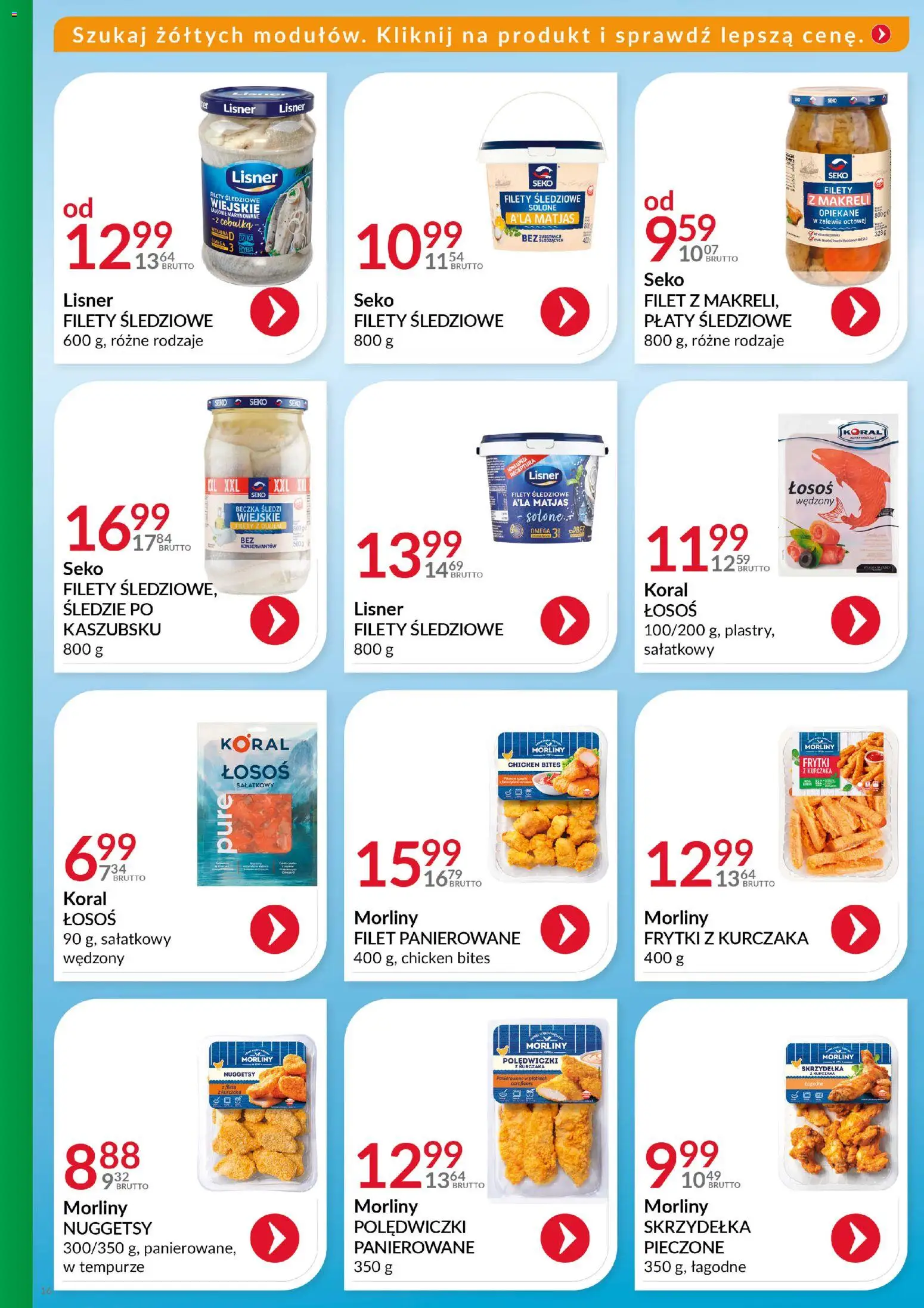 Eurocash Gazetka - Katalog Artykułów Spożywczych od 14.12.2025 | Strona: 16 | Produkty: Łosoś, Frytki, Ryba