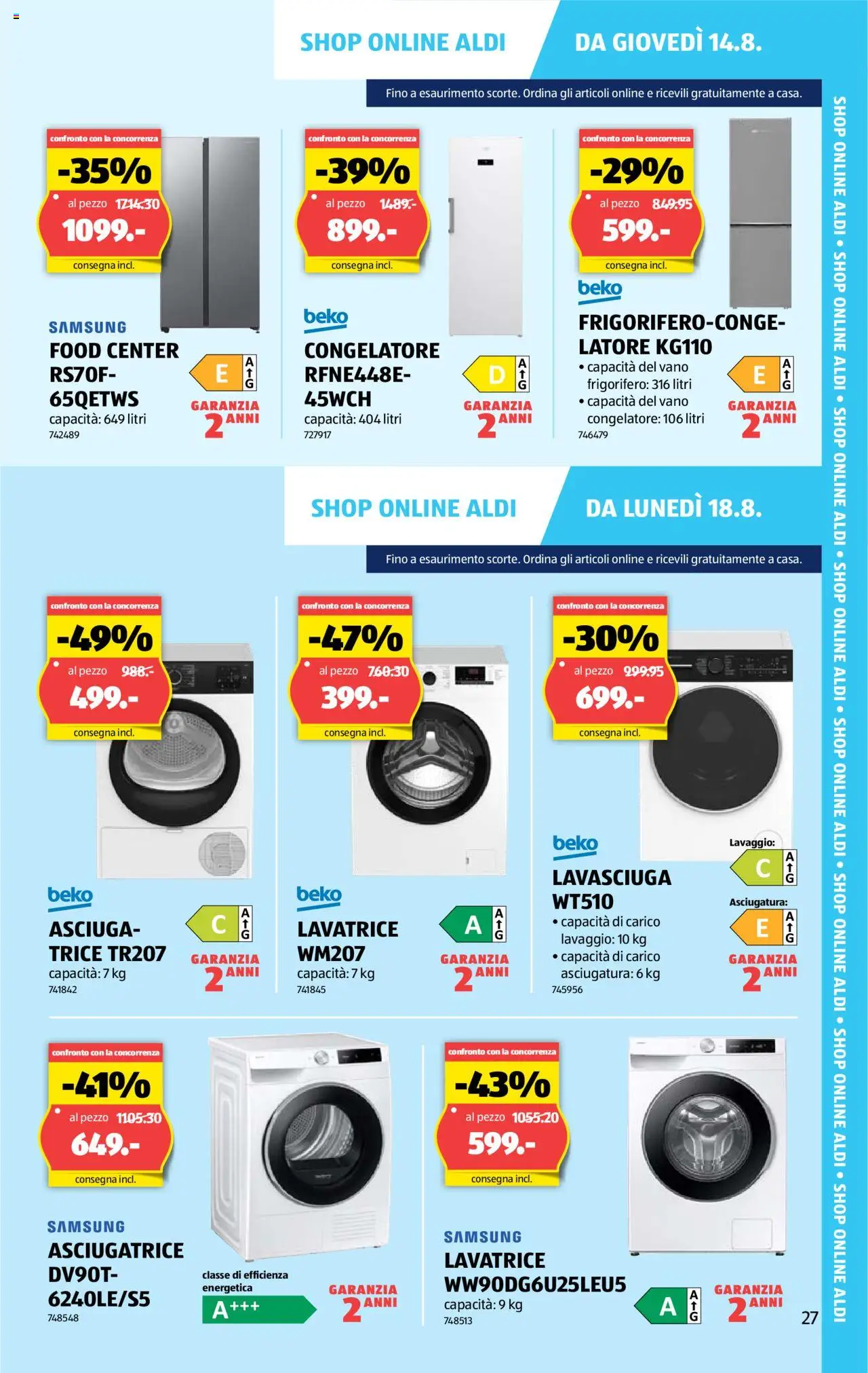 Aldi Volantino ab 14.08.2025 | Seite: 27 | Produkte: Samsung