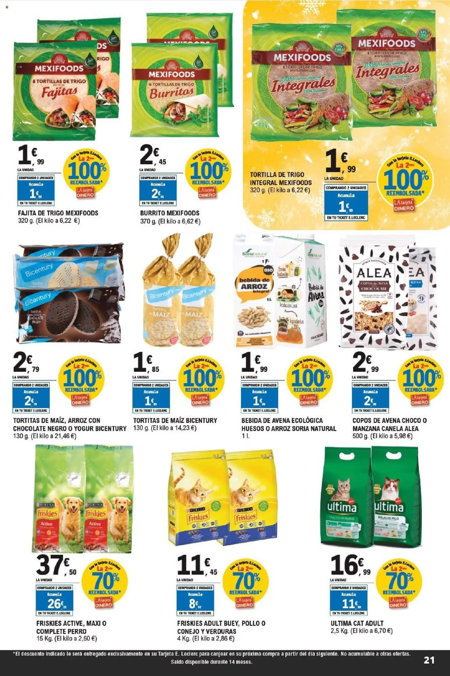 E.Leclerc folleto │ válido desde el 07.01.2026 | Página: 21 | Productos: Arroz, Bebida de avena, Bebida de arroz, Bebida de avena ecológica
