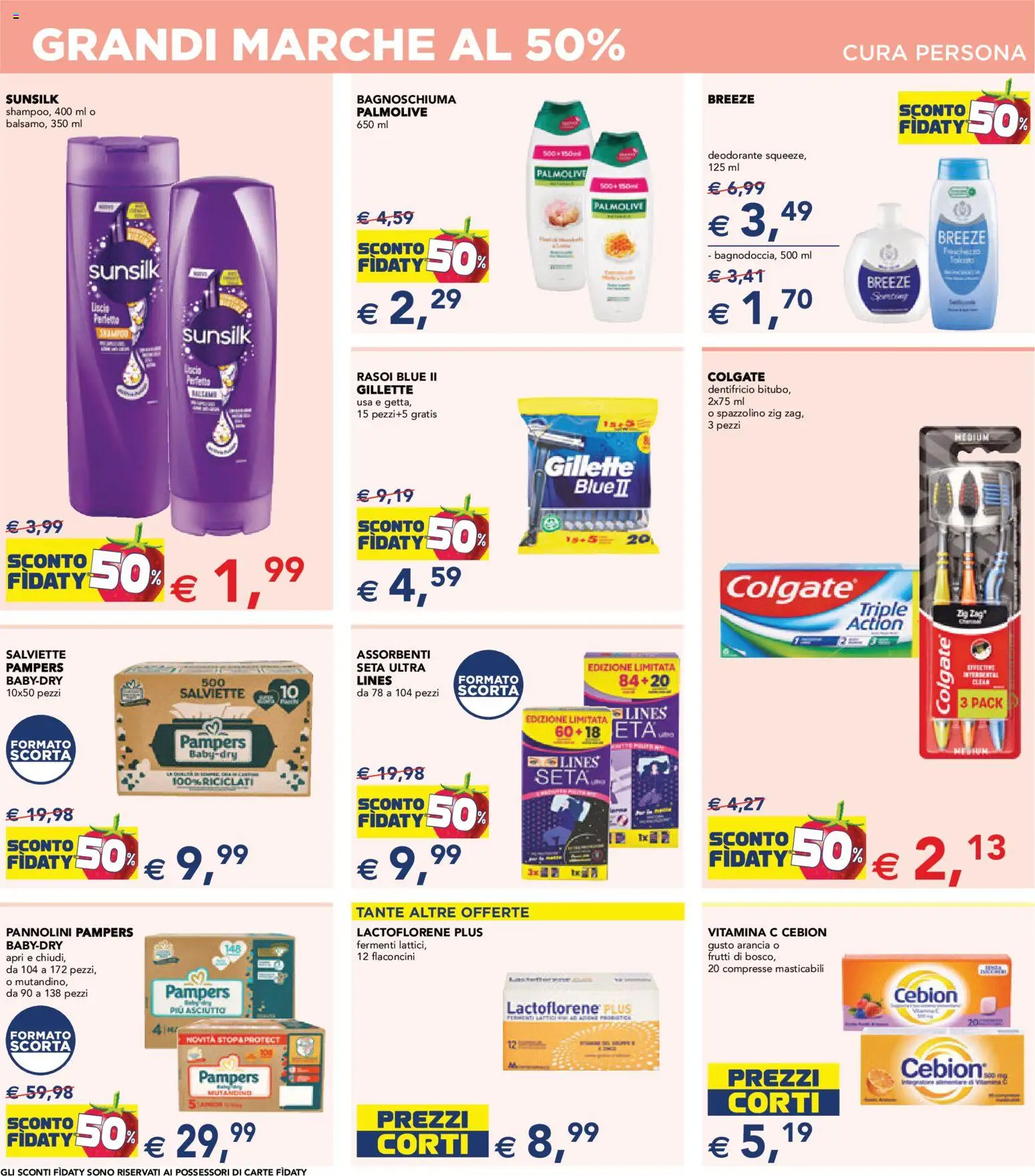 Volantino Esselunga S del 29.01.2026 | Pagina: 9 | Prodotti: Pannolini, Deodorante, Pampers, Arancia