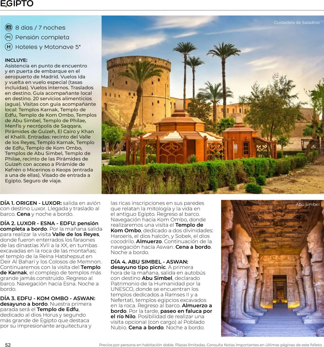 Viajes El Corte Inglés - Club de Vacaciones - Vacaciones Económicas Personalizado │ válido desde el 01.09.2025 | Página: 52 | Productos: Navegación