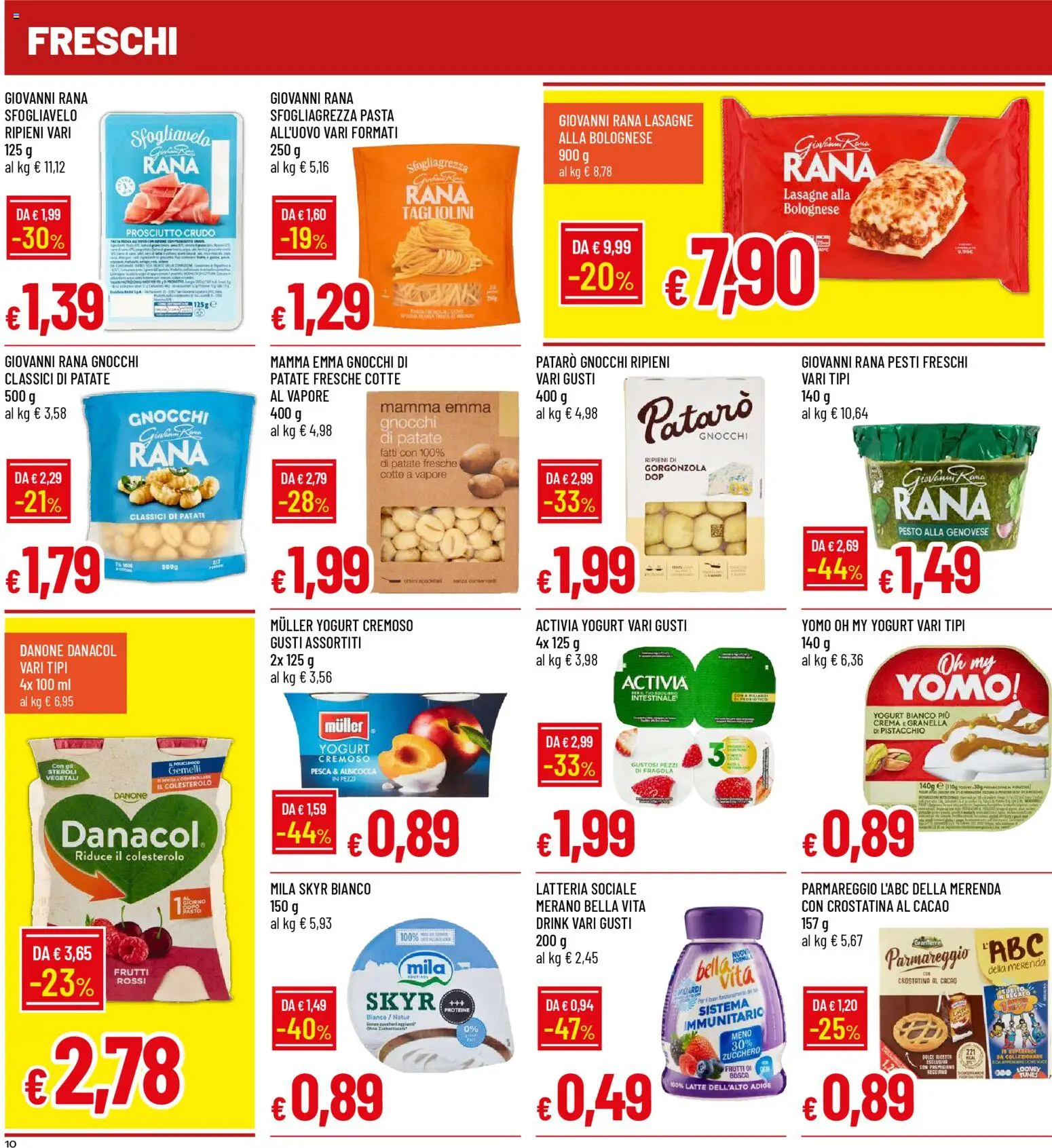 Volantino Galassia del 08.01.2026 | Pagina: 10 | Prodotti: Patate, Zucchero, Latte, Gnocchi