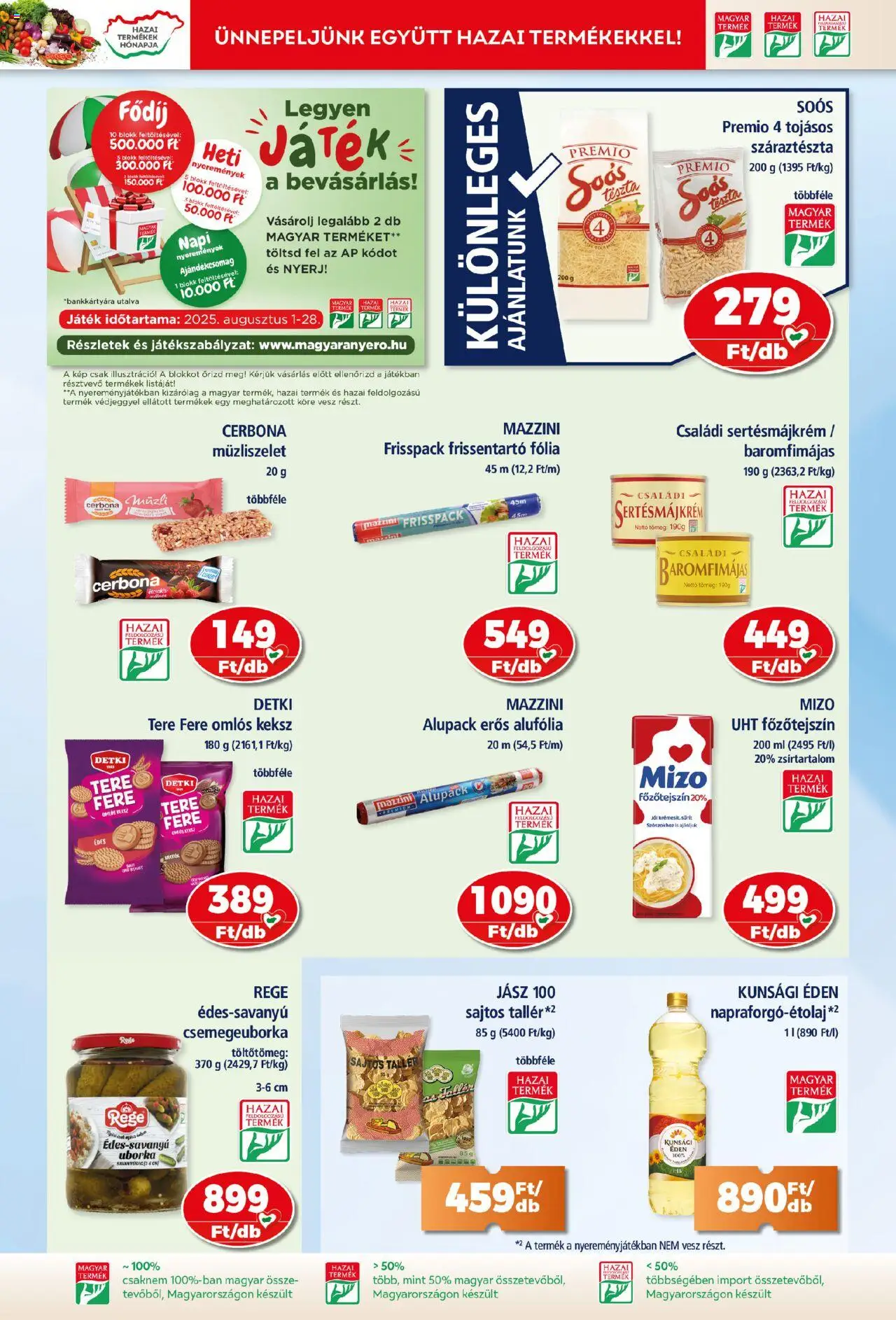 Goods Market akciós ujság - amely érvényes a következő dátumtól: 07.08.2025 | Oldal: 7 | Termékek: Játék, Főzőtejszín, Tészta, Keksz