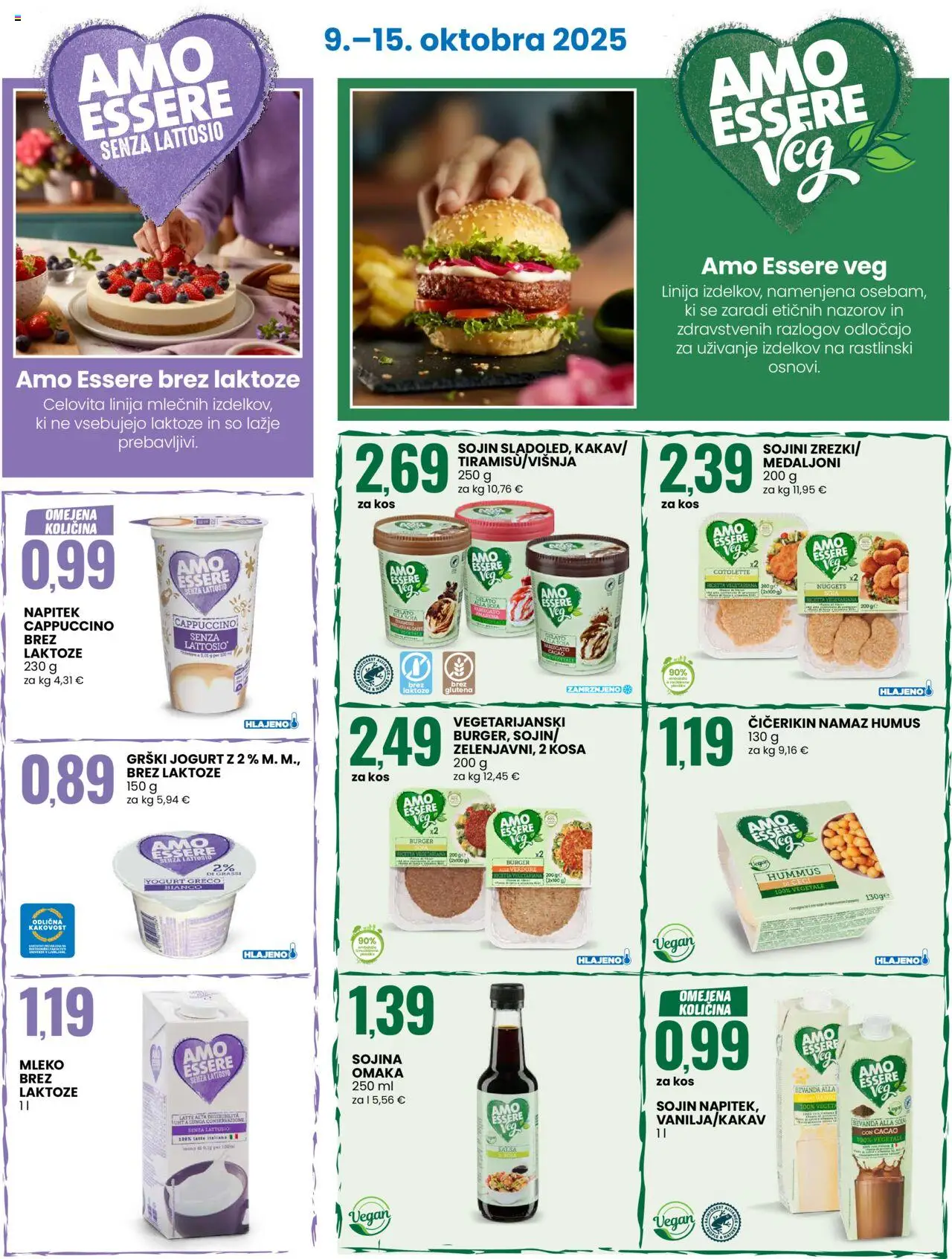 Novi Eurospin katalog ponudbe – veljaven od 09.10.2025 | Stran: 13 | Izdelki: Grški jogurt, Namaz, Mleko, Jogurt