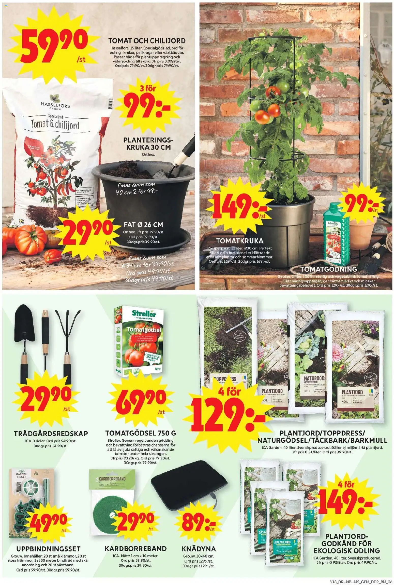 ICA Maxi reklamblad aktuell från 27.04.2026 | Sida: 15 | Produkter: Jord, Kruka, Set, Tomater