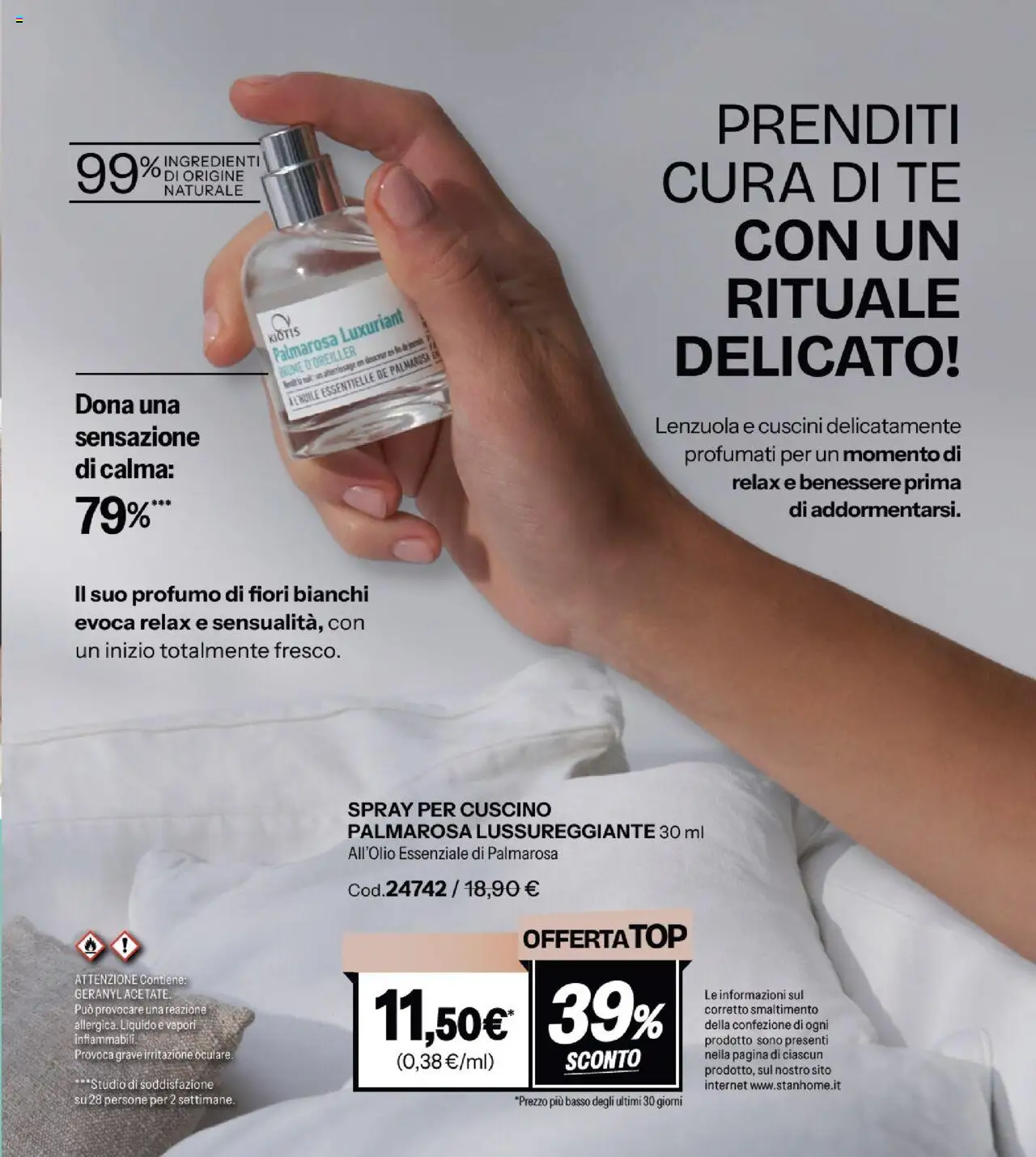 Volantino Stanhome del 30.09.2025 | Pagina: 75 | Prodotti: Tè, Cuscino, Lenzuola, Profumo