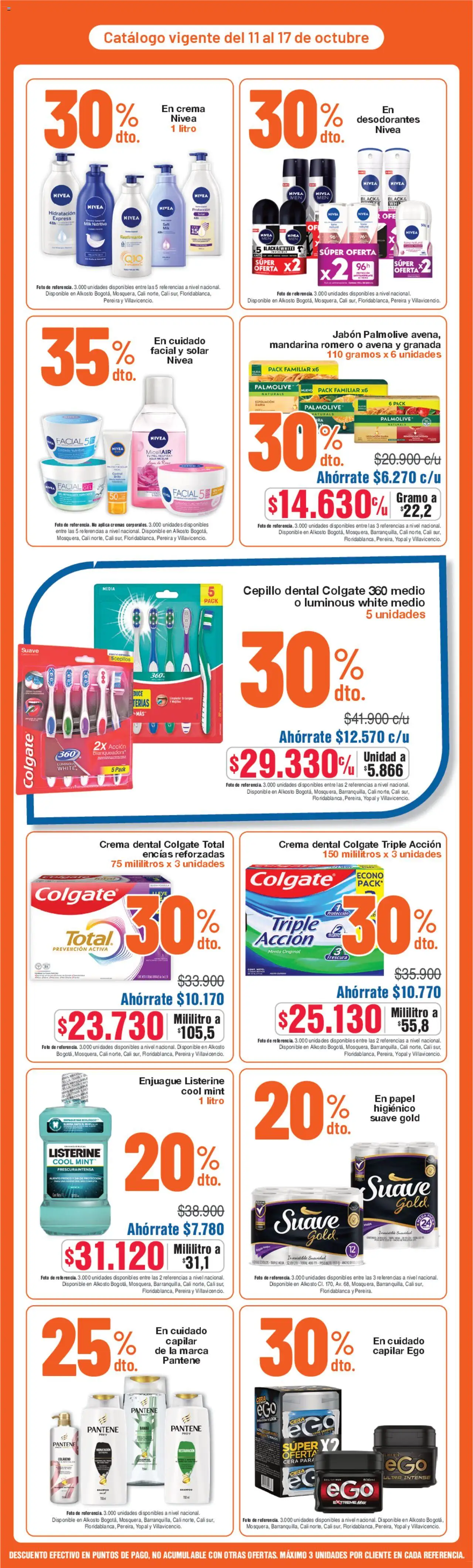 Alkosto folleto │ válido desde el 11.10.2025 | Página: 6 | Productos: Cepillo, Jabón, Papel higienico, Peso