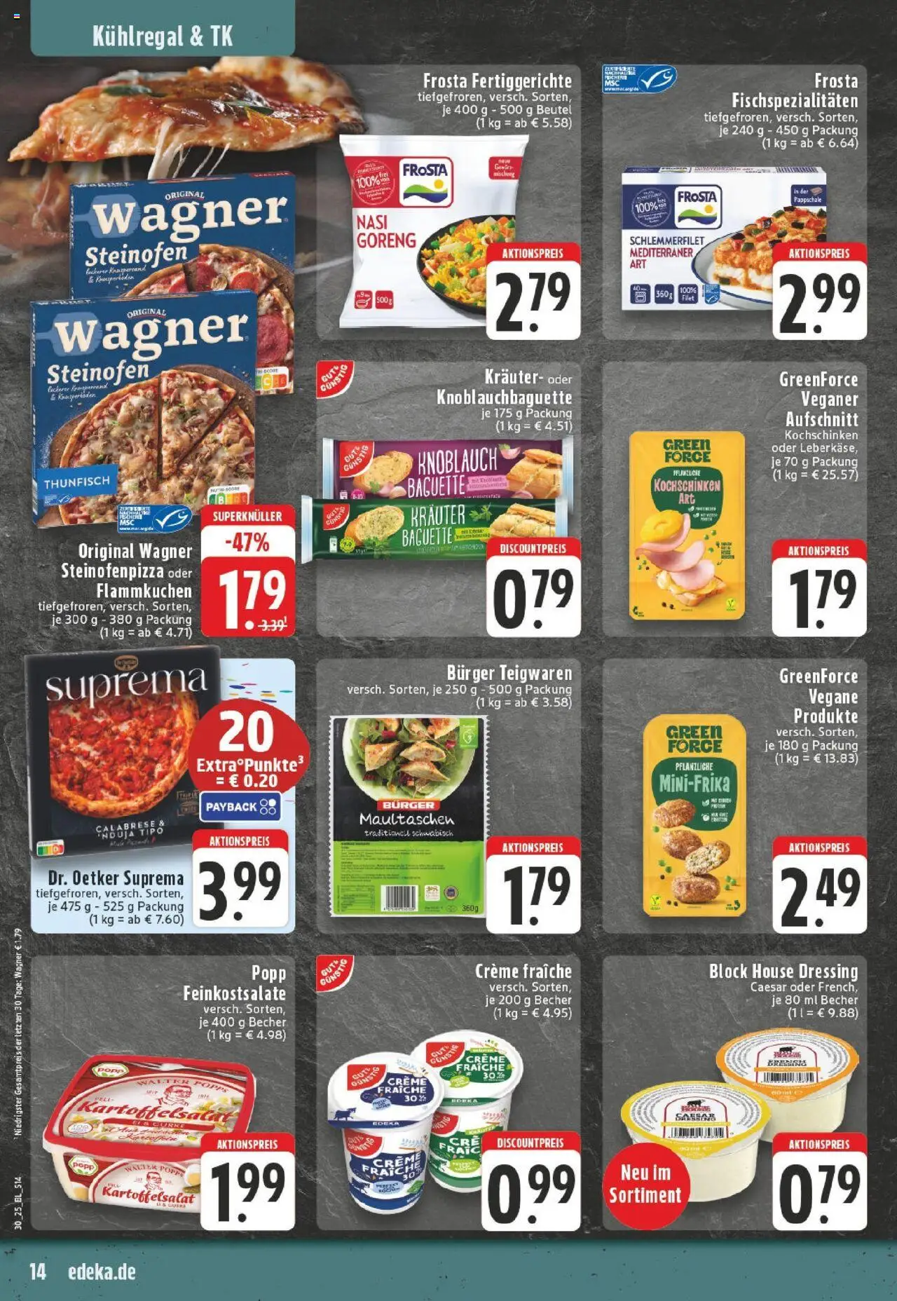 Edeka prospekt Bocholt-Sternern	 - gültig ab dem 20.07.2025 | Seite: 14 | Produkte: Thunfisch, Dressing, Pasta, Pizza