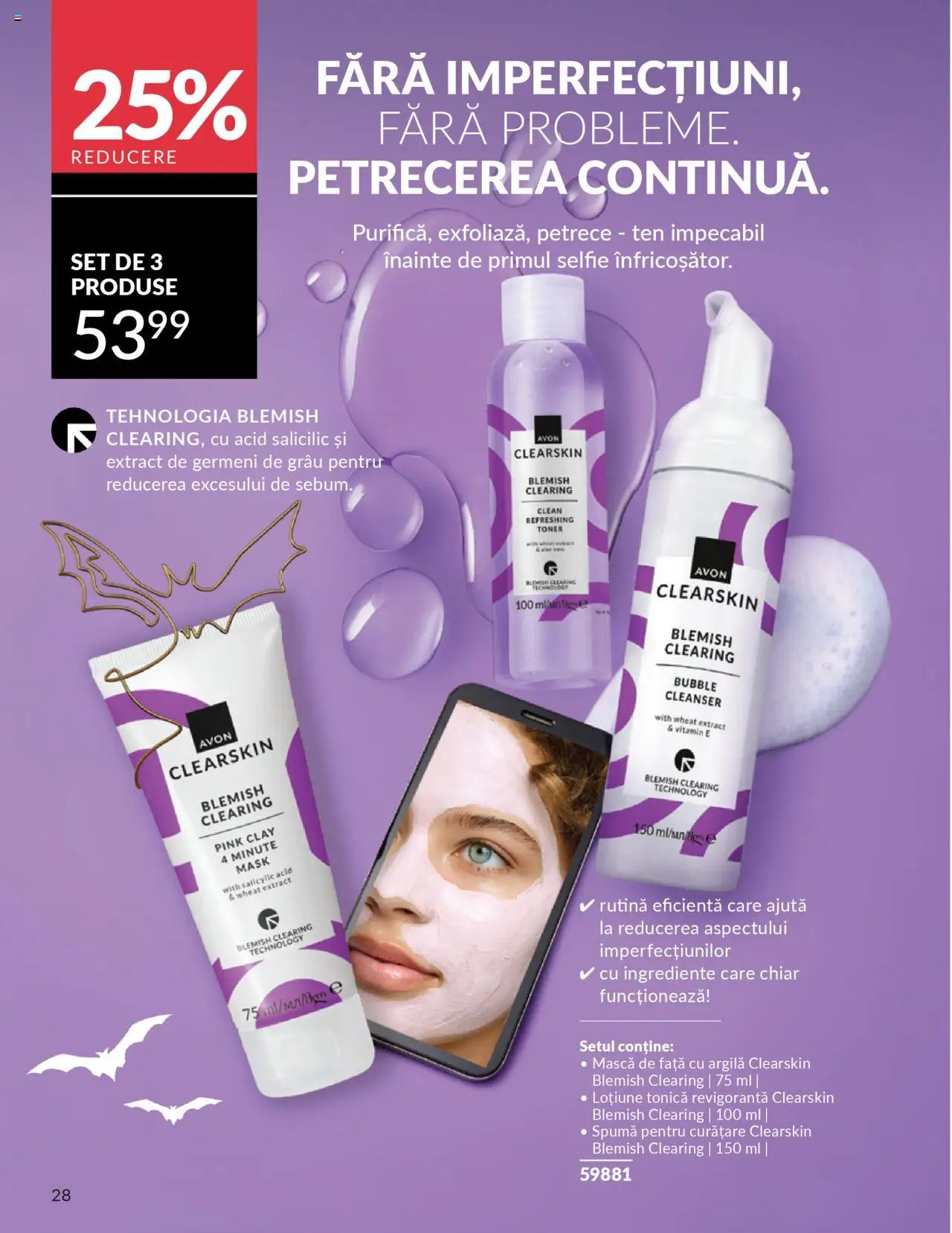 Noul catalog Avon – valabil de la 14.10.2025 | Pagină: 28 | Produse: Loțiune tonică, Pomelo, Toner