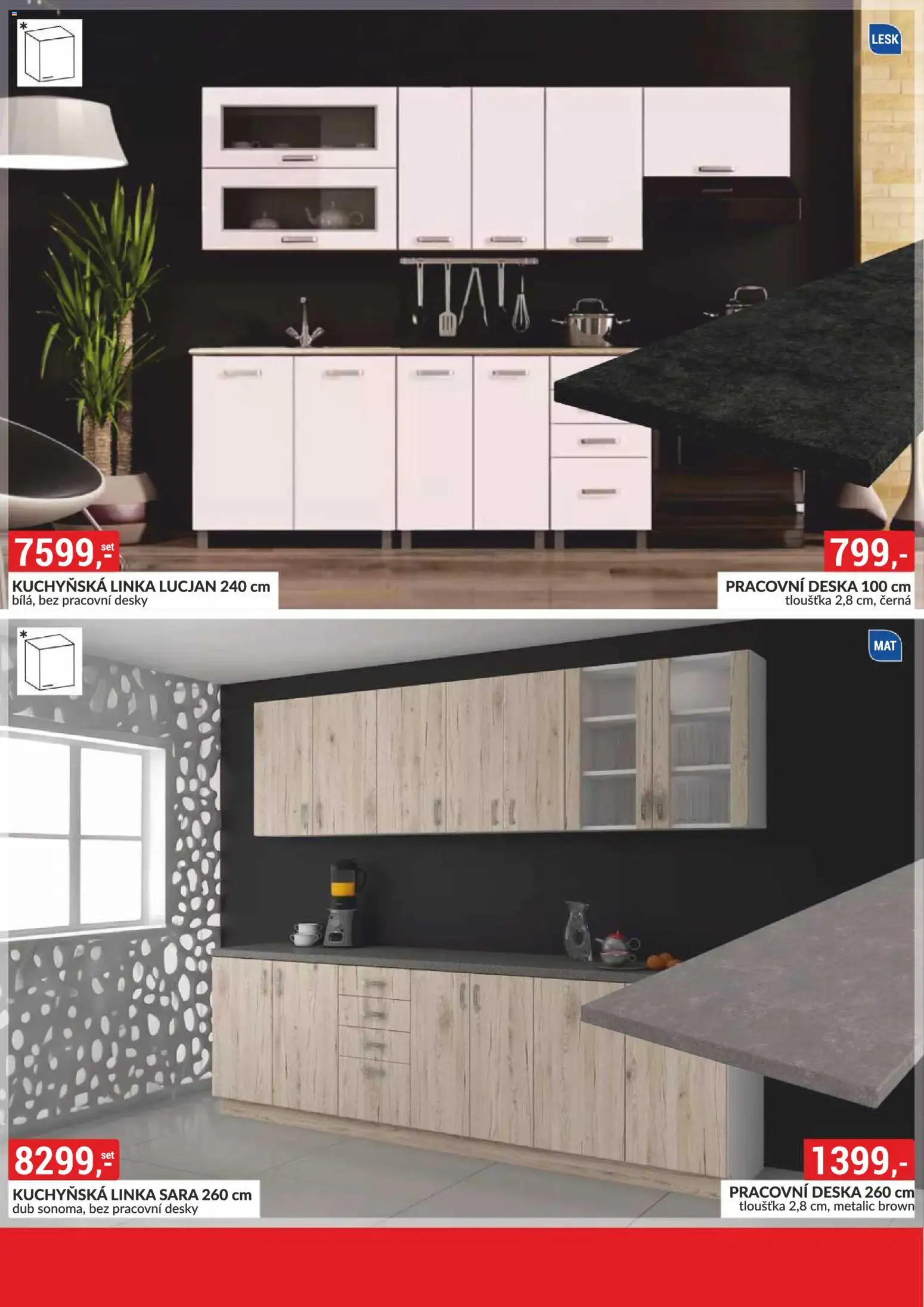 BAUMAX leták - Bydlení na míru podle vašeho stylu od 01.02.2026 | Strana: 6 | Produkty: Kuchyňská linka, Pracovní deska, Desky