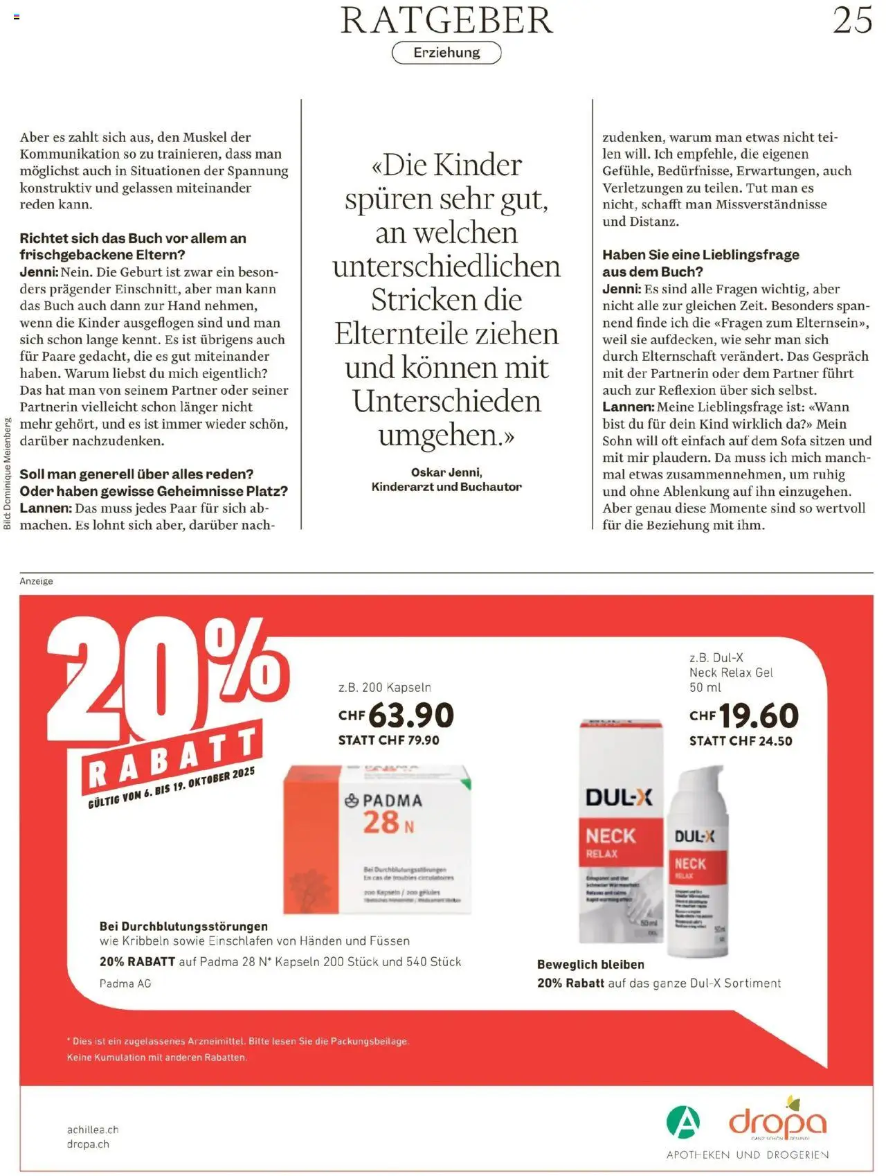 Migros Magazin – gültig ab 06.10.2025 | Seite: 25 | Produkte: Sofa