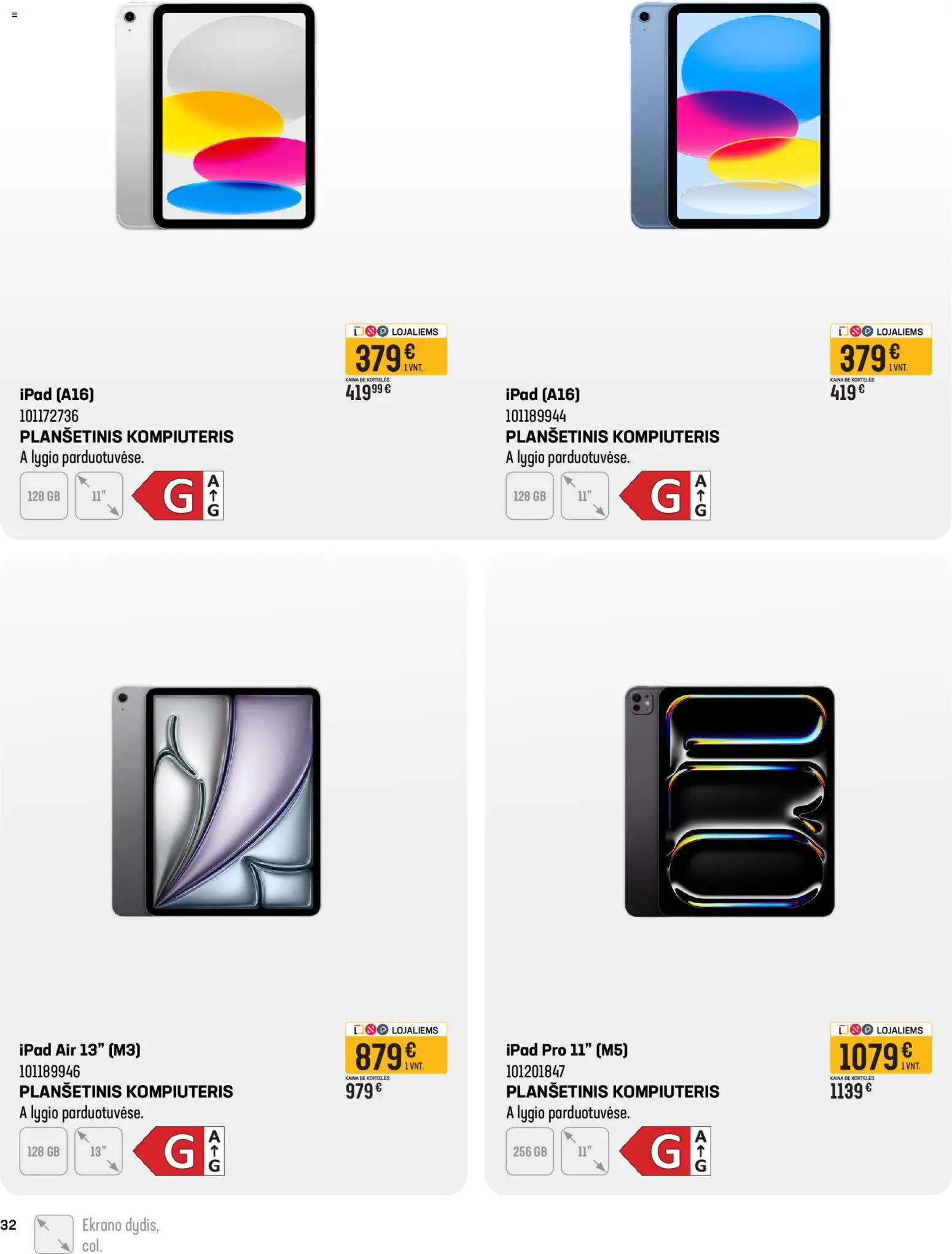 Senukai akcijos nuo 12.03.2026 | Puslapis: 32 | Prekių: Planšetinis kompiuteris, Kompiuteris