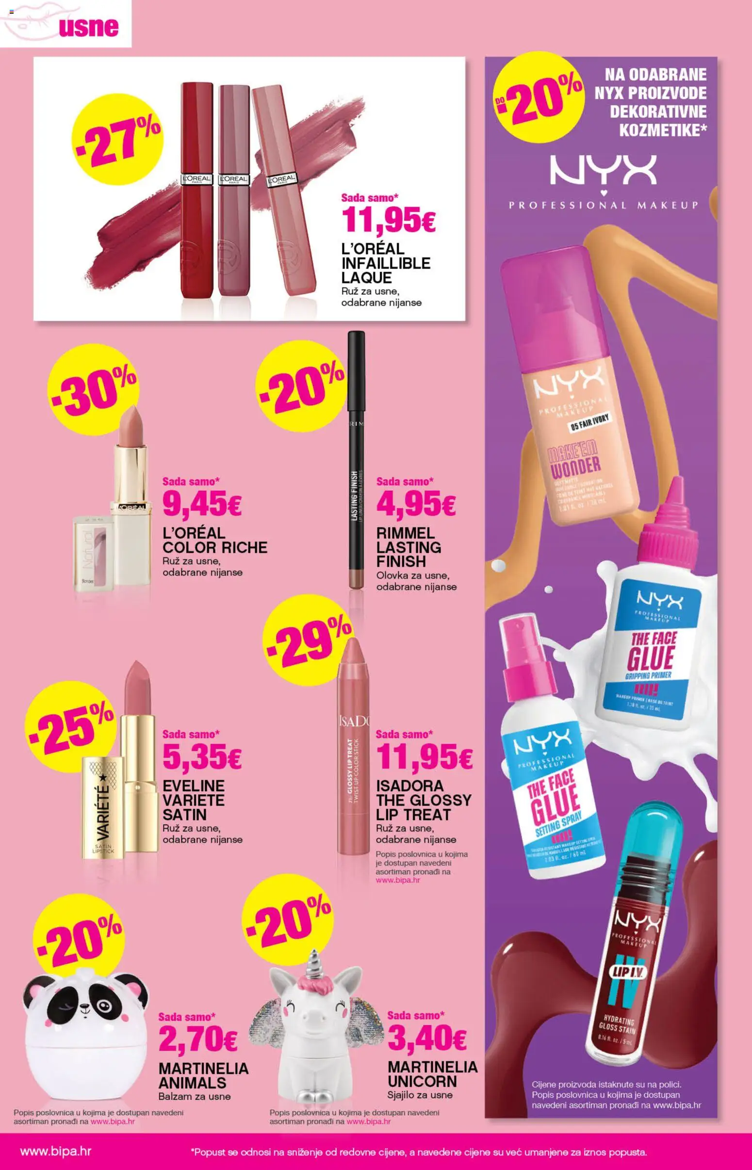 Katalog Bipa katalog | vrijedi od 19.03.2026 | Stranica: 8 | Proizvodi: Primer, Balzam za usne, Ruž, Finish