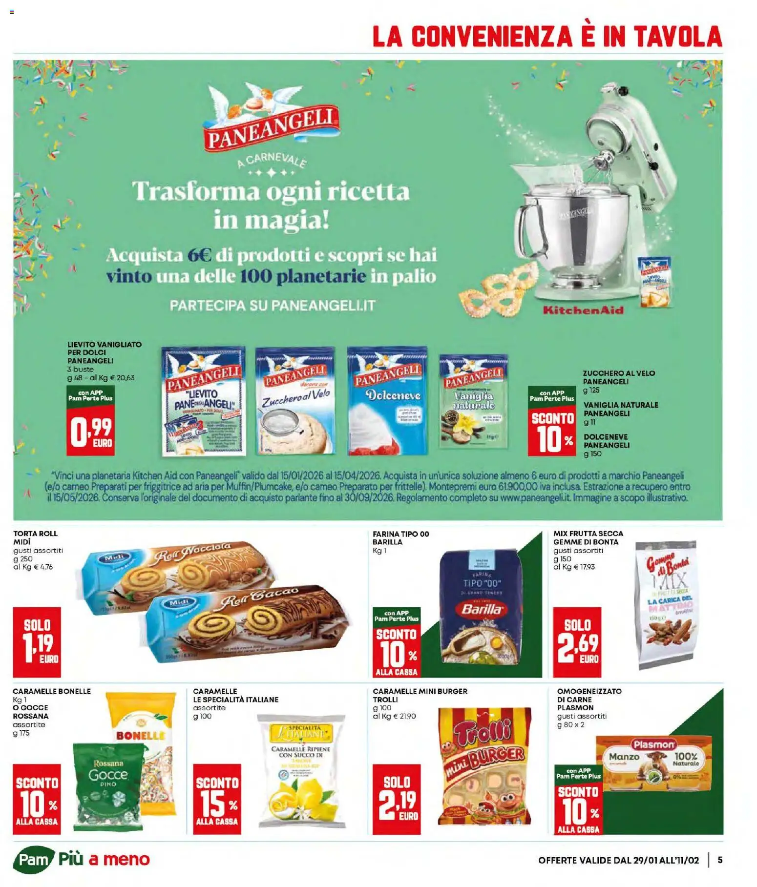Volantino Panorama del 29.01.2026 | Pagina: 5 | Prodotti: Friggitrice ad aria, Succo, Manzo, Farina