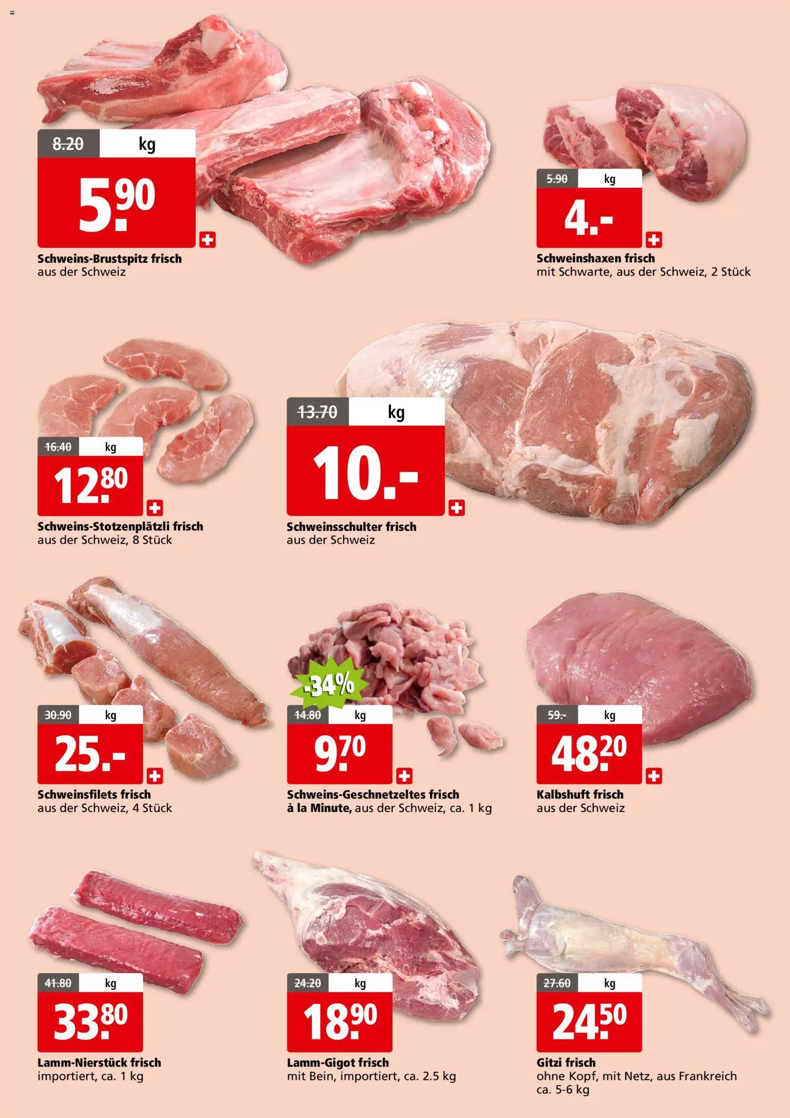 Aligro Aktionen Fleisch Festival Schlieren, Gossau SG, Frauenfeld, Rapperswil-Jona, Sargans, Bern, Brüttisellen, Pratteln, Emmen, Spreitenbach – gültig ab 24.11.2025 | Seite: 2