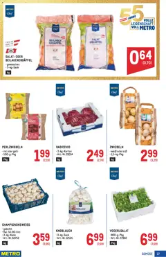 Metro Profi ab 19.03.2026 gültig | Seite: 17 | Produkte: Salat, Zwiebeln, Gemüse, Knoblauch