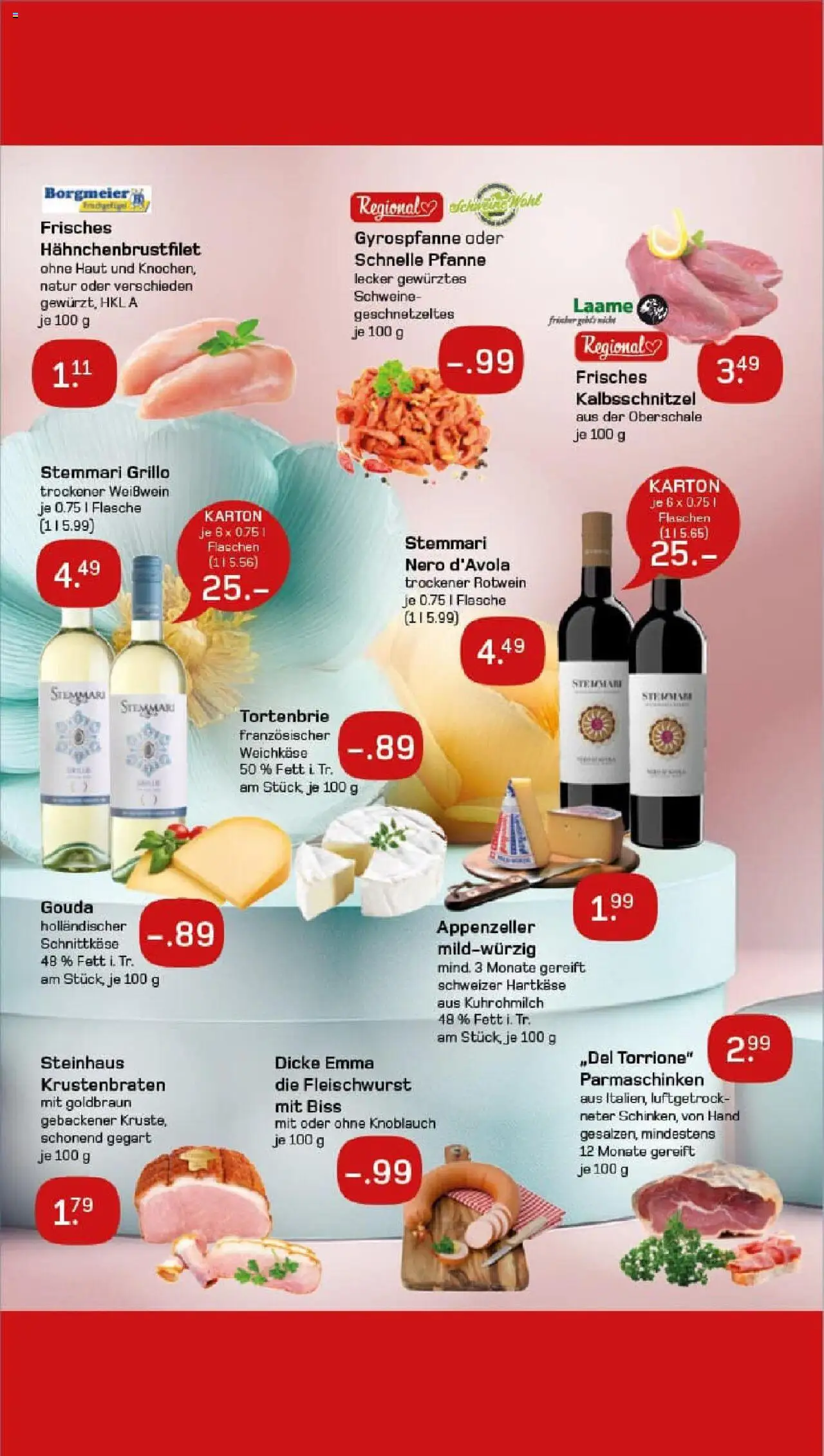 Rewe prospekt Berlin / Prenzlauer Berg	 - gültig ab dem 28.07.2025 | Seite: 2 | Produkte: Weißwein, Gouda, Krustenbraten, Knoblauch