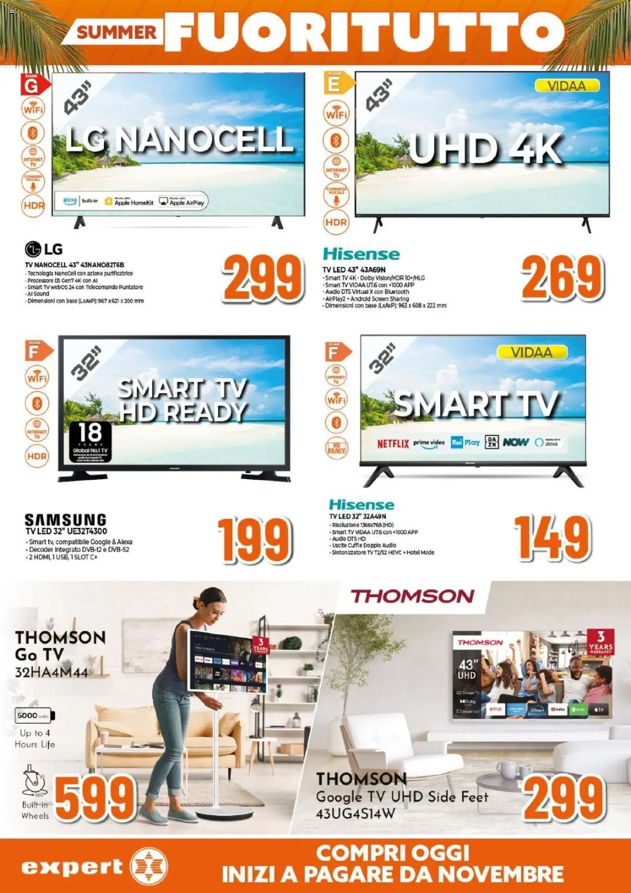 Volantino Expert del 31.07.2025 | Pagina: 29 | Prodotti: smart TV, TV, Audio, Samsung
