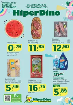 Vista previa HiperDino folleto válido desde el 22.07.2025