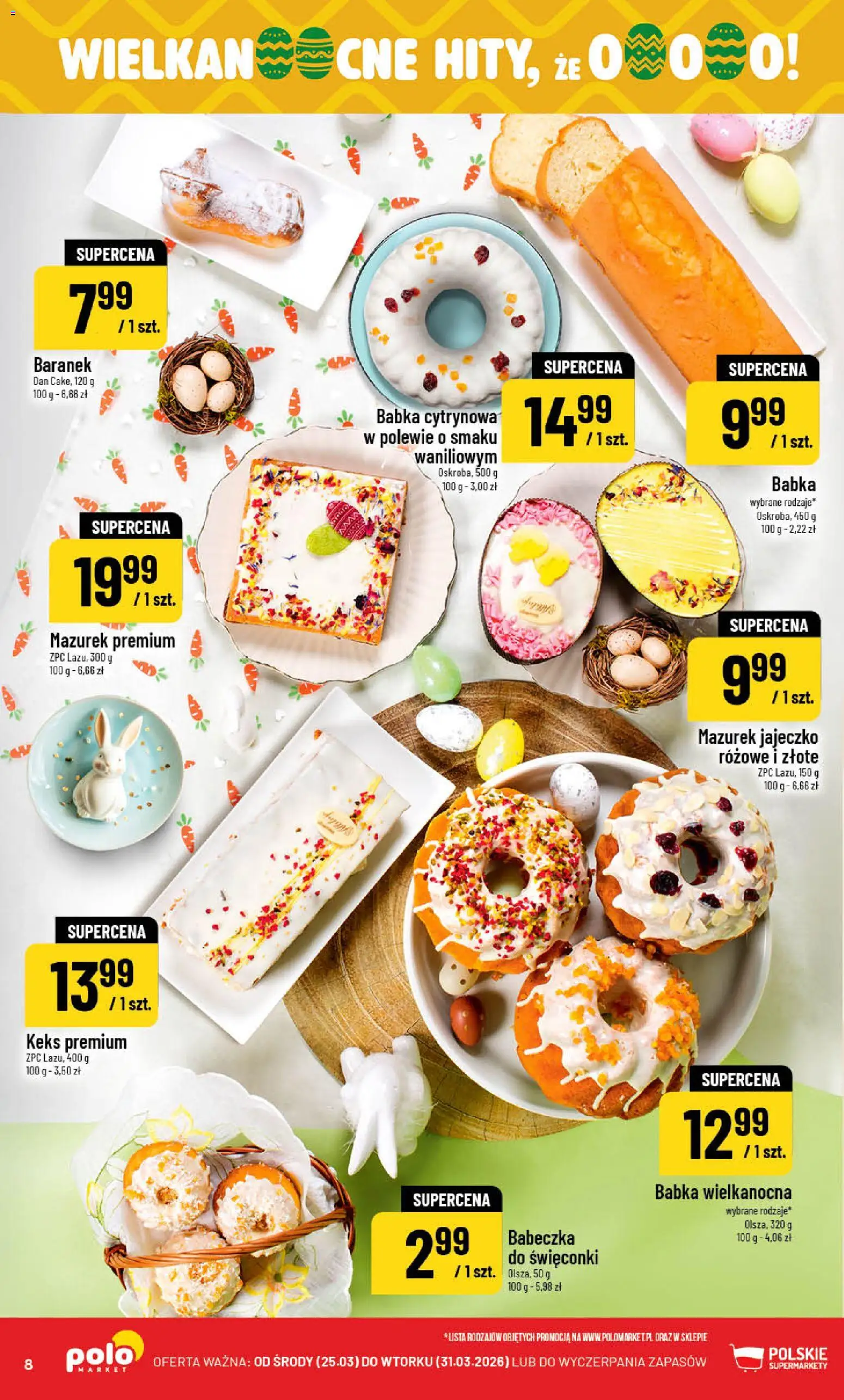 POLOmarket gazetka od 25.03.2026 | Strona: 8 | Produkty: Babka
