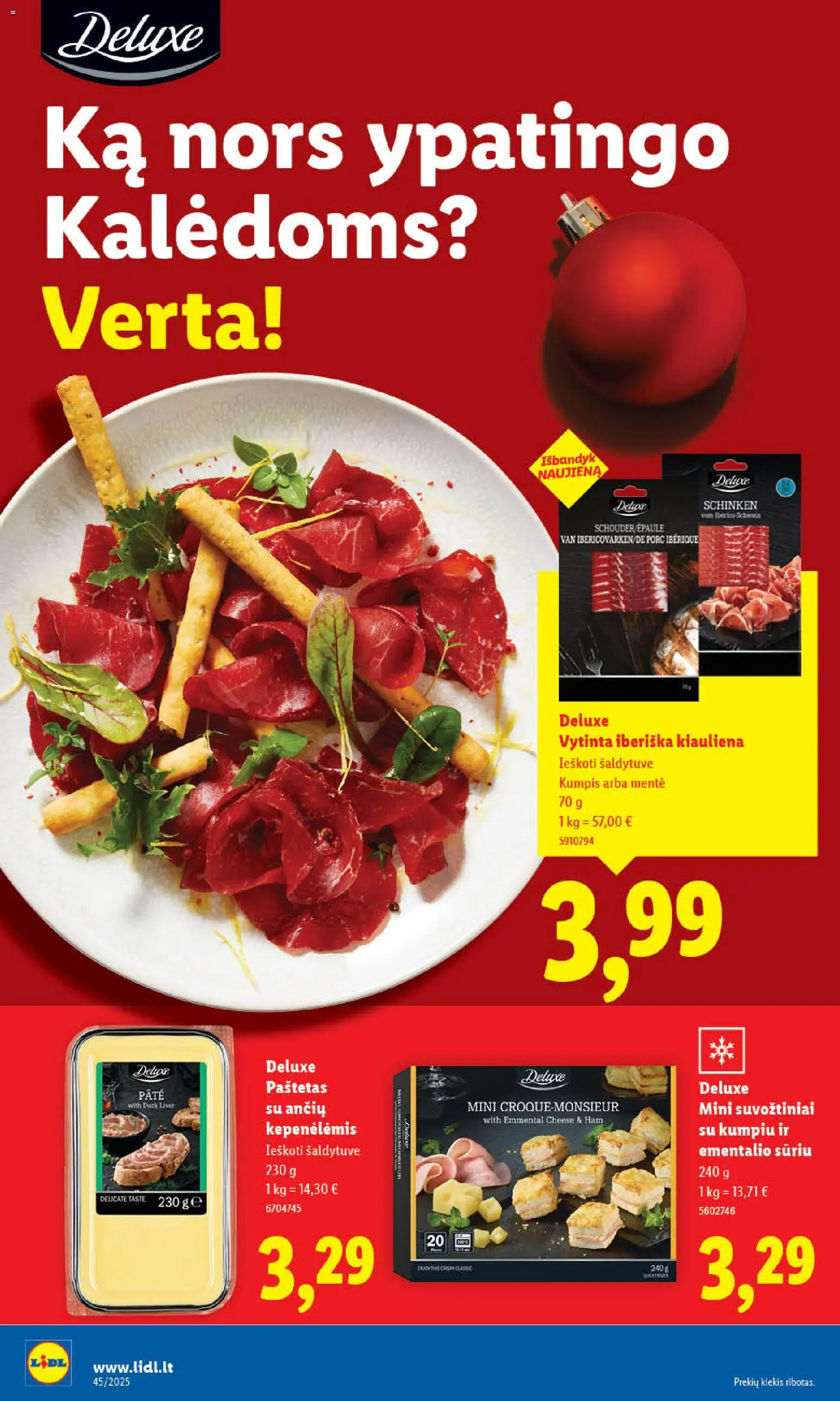 LIDL akcijos nuo 06.11.2025 | Puslapis: 22 | Prekių: Kumpis, Kiauliena